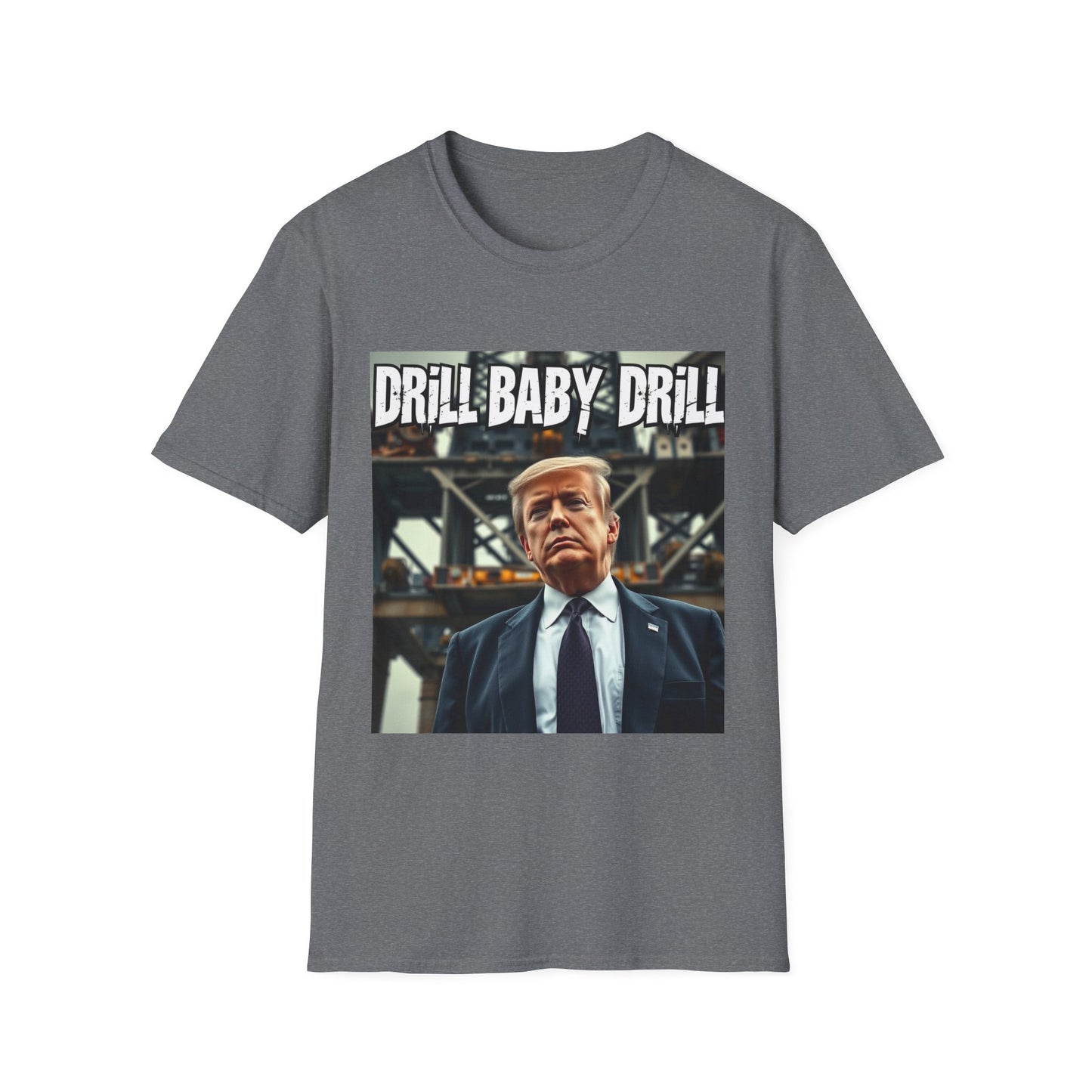 President Trump Drill Baby Drill Abstract T-Shirt