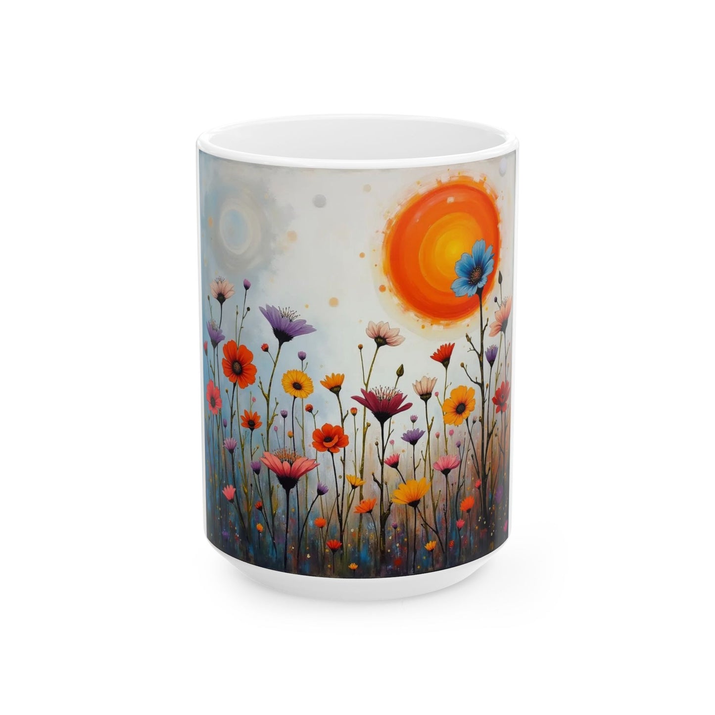 Pretty Flowers Ceramic Mug (11oz, 15oz)