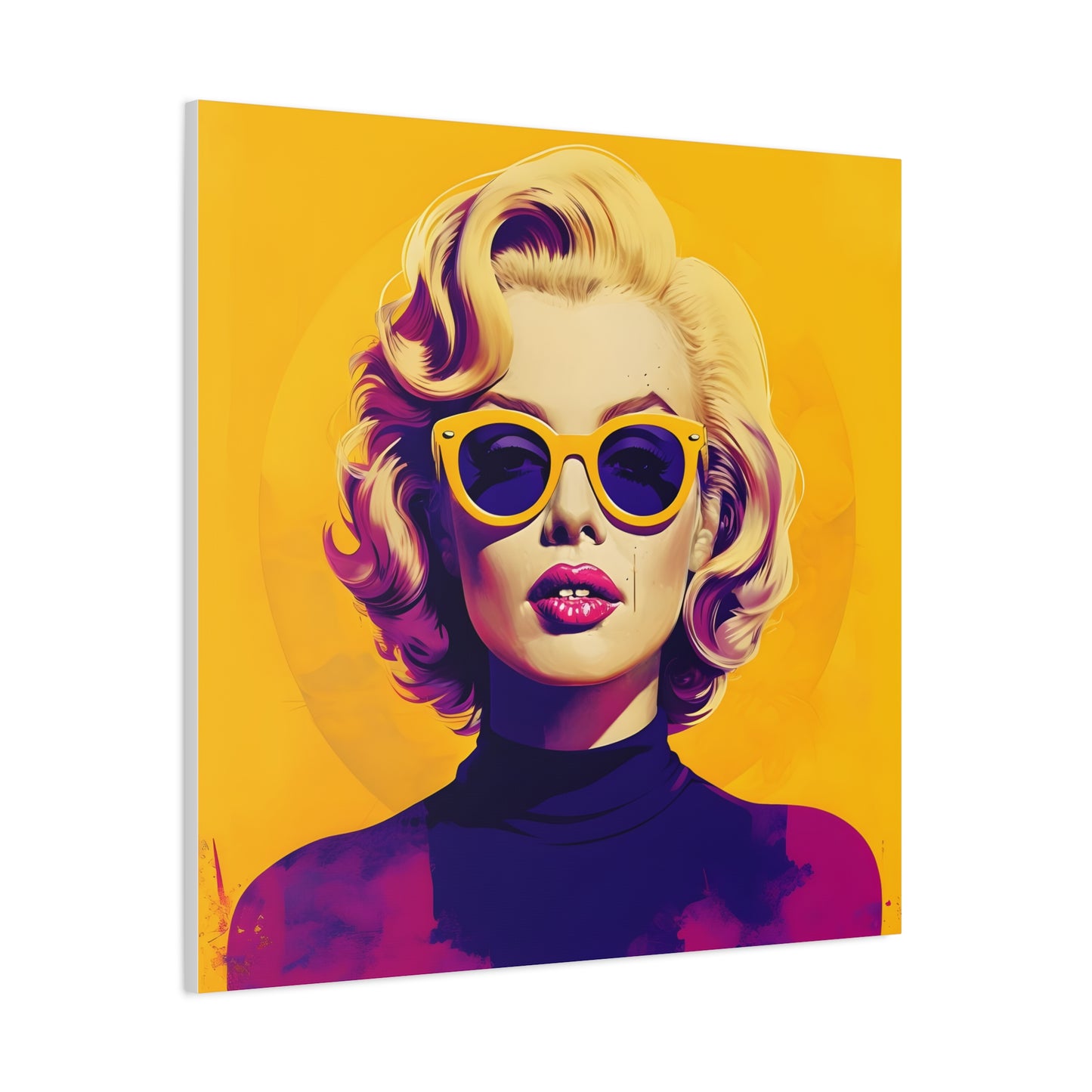 Canvas Print -Marilyn Monroe w Sunglasses Abstract Art 1