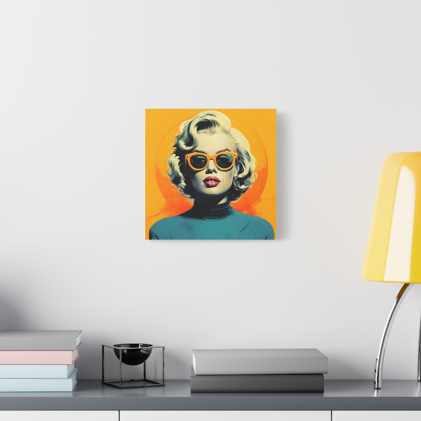 Canvas Print -Marilyn Monroe w Sunglasses Abstract Art 2