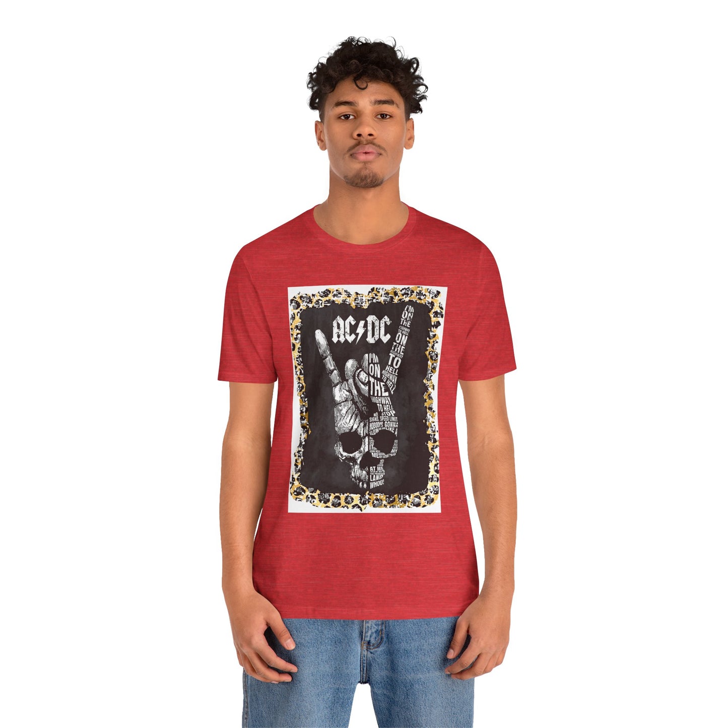 AC/DC Leopard Trim T-Shirt