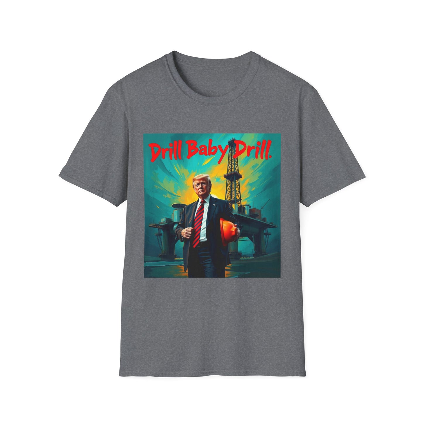 President Trump Drill Baby Drill Abstract T-Shirt