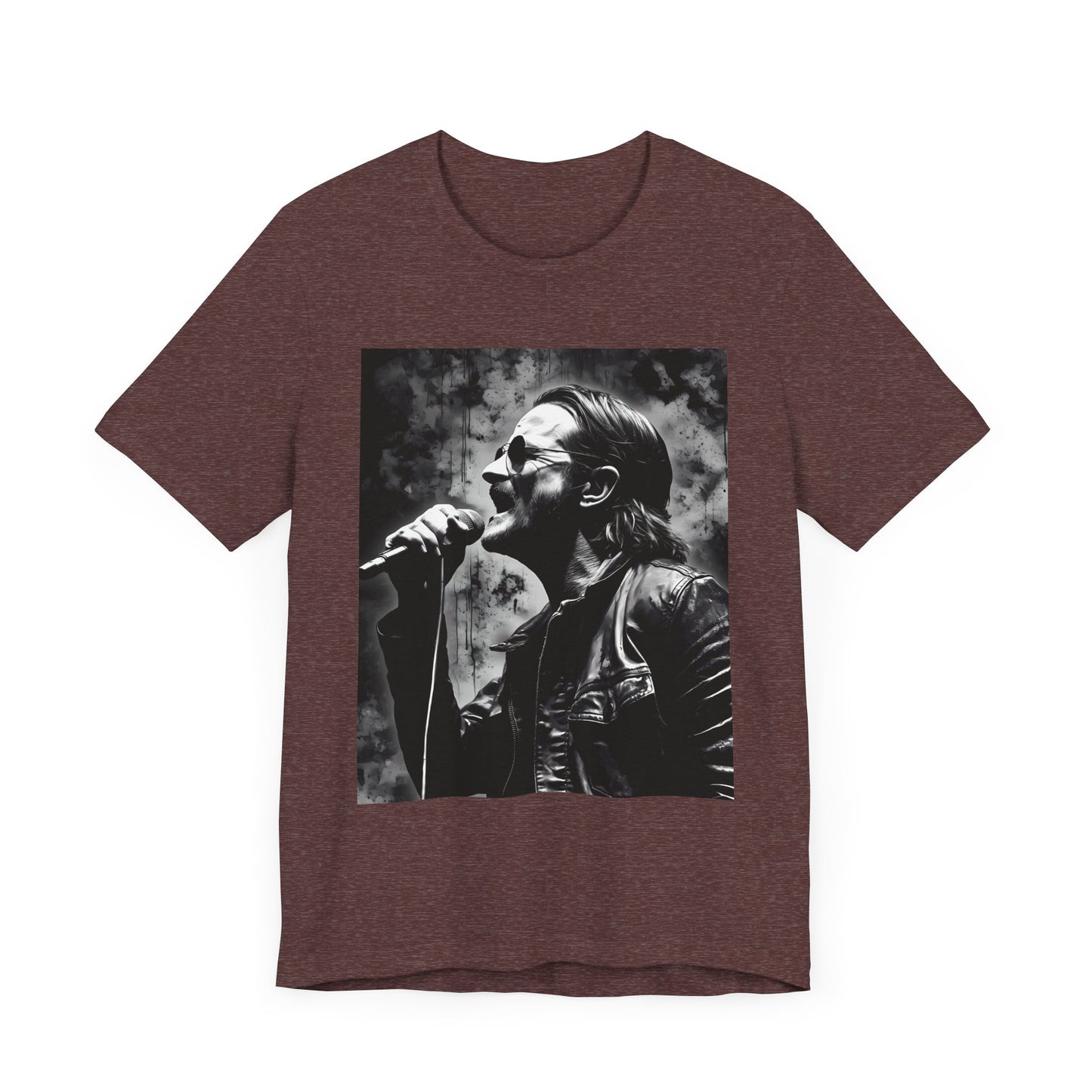 Unisex Rock T-Shirt Bono Design Tee