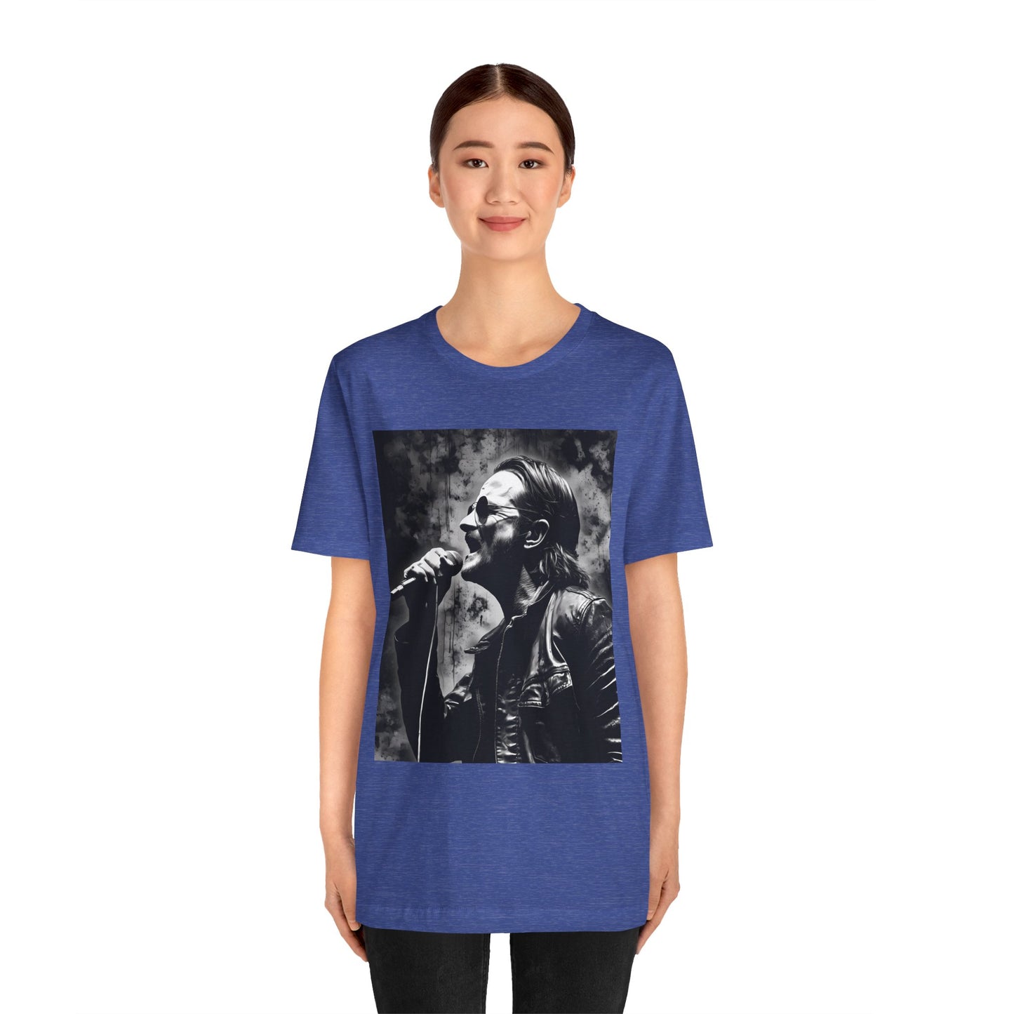 Unisex Rock T-Shirt Bono Design Tee