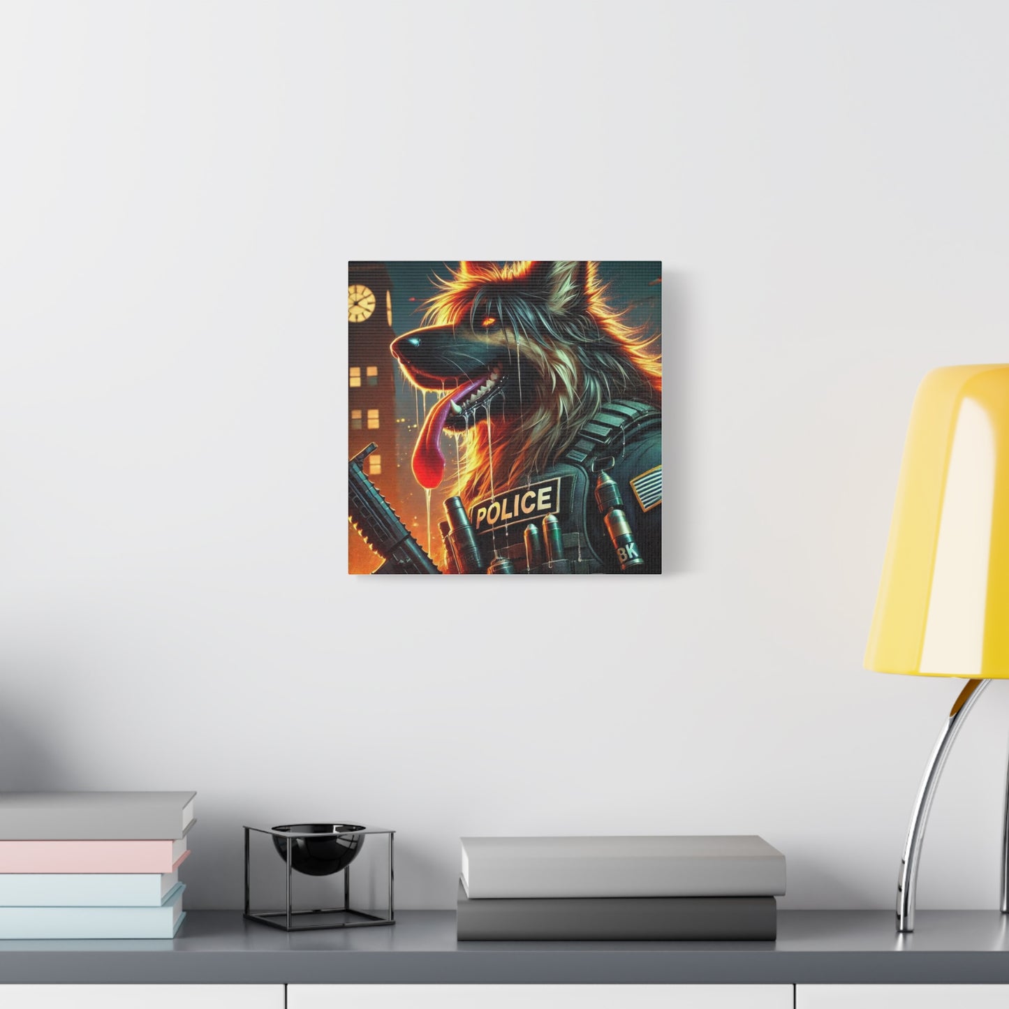 Canvas Print -Police Dog Wall Art