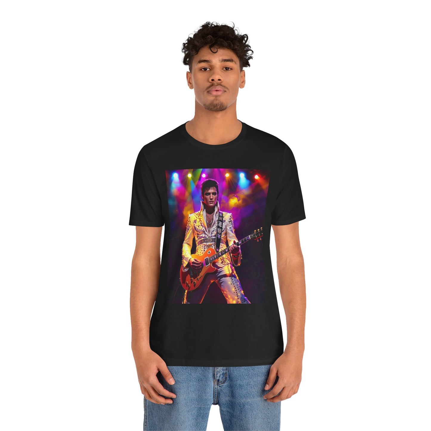 Elvis Jumpsuit Abstract T-Shirt