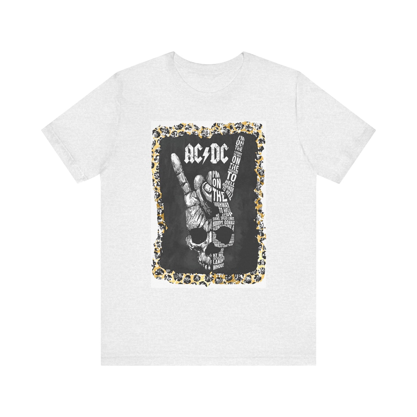 AC/DC Leopard Trim T-Shirt