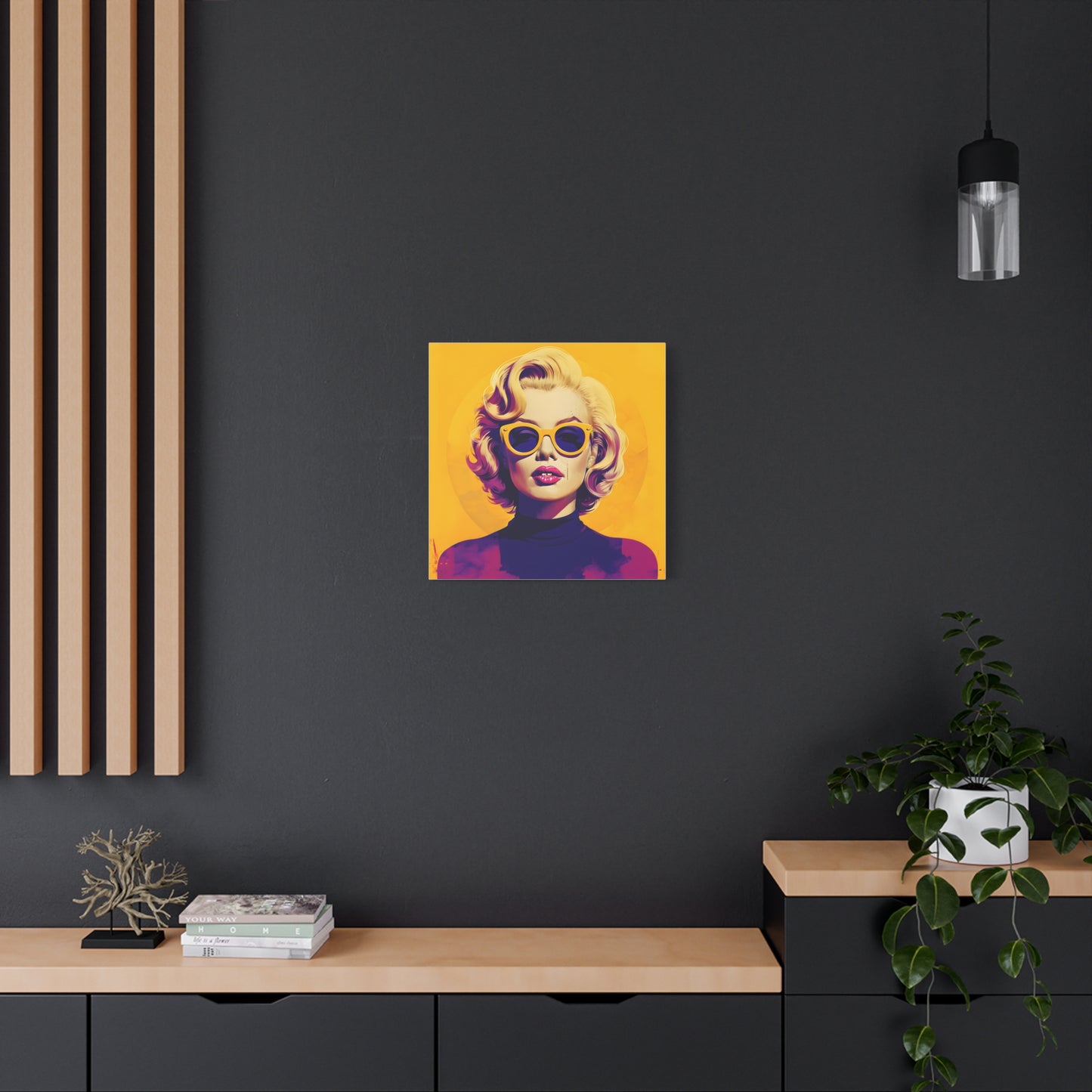 Canvas Print -Marilyn Monroe w Sunglasses Abstract Art 1