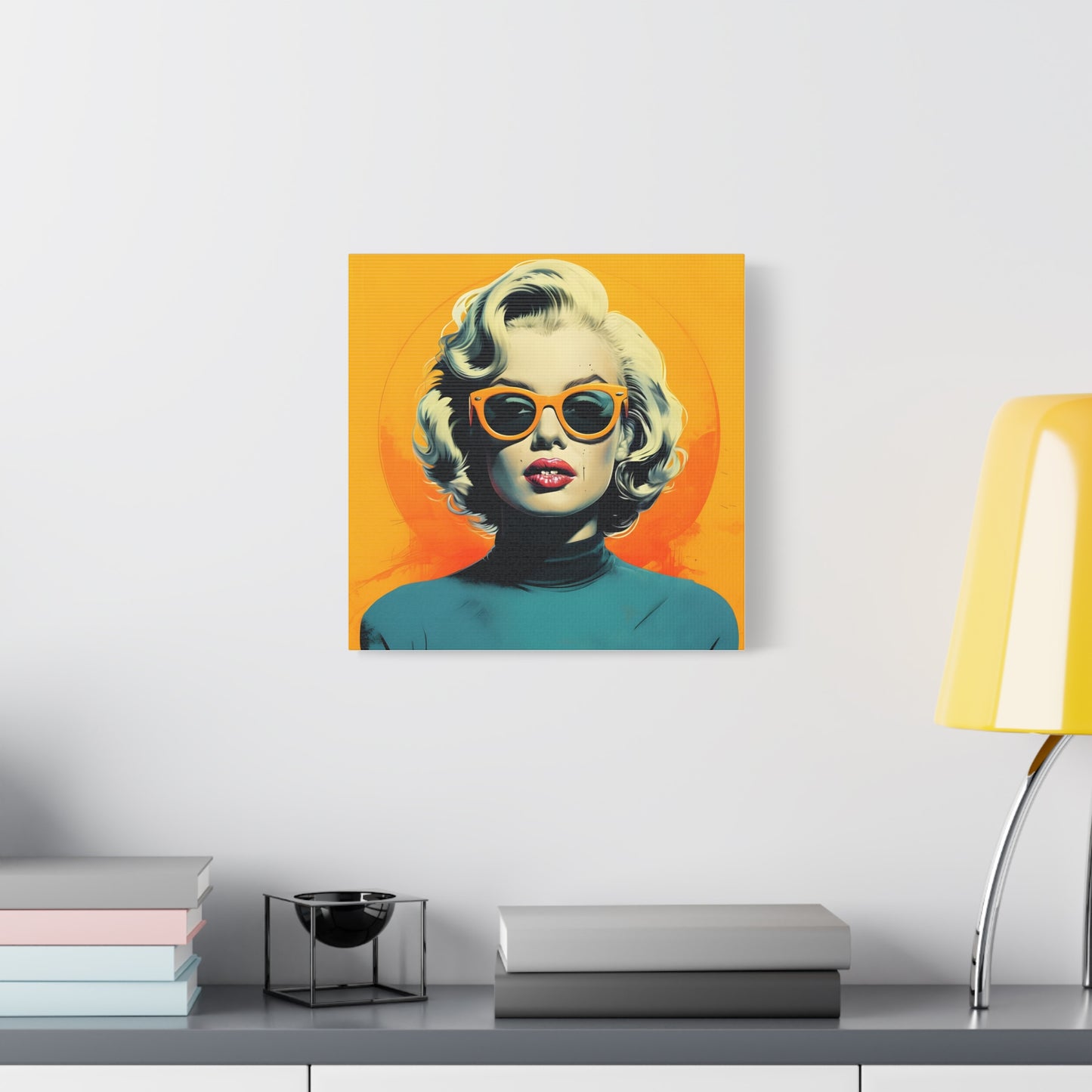 Canvas Print -Marilyn Monroe w Sunglasses Abstract Art 2