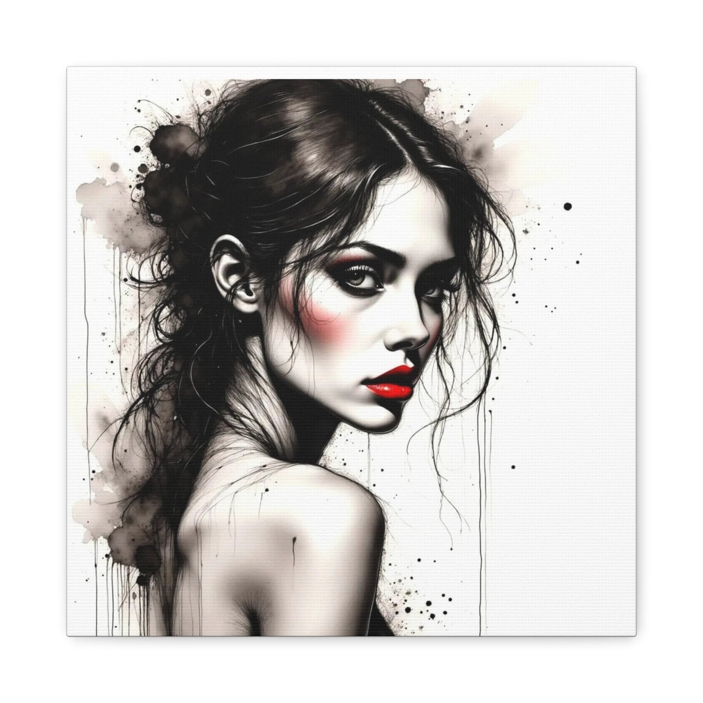 Beautiful Brunette Abstract Art