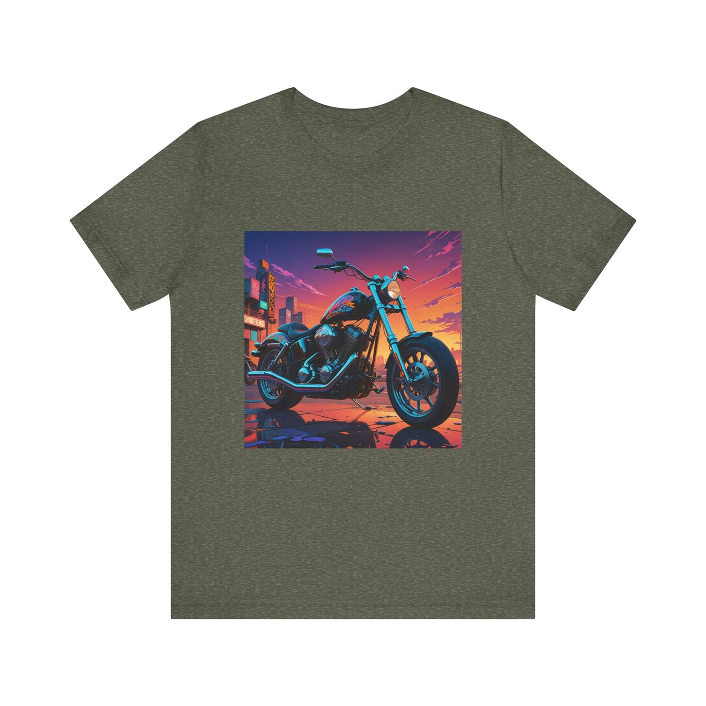 Chopper Abstract Background Tee