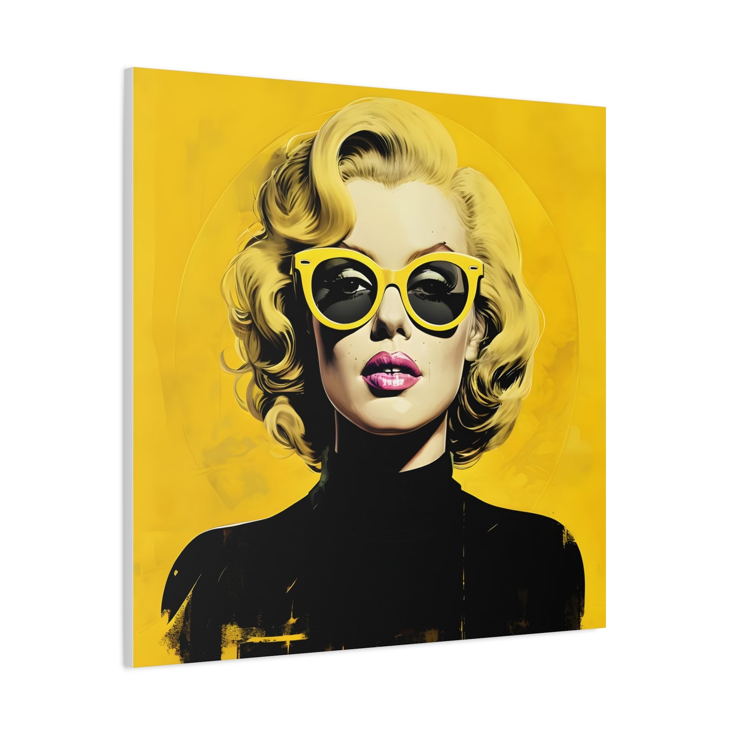 Canvas Print -Marilyn Monroe w Sunglasses Abstract Art 3