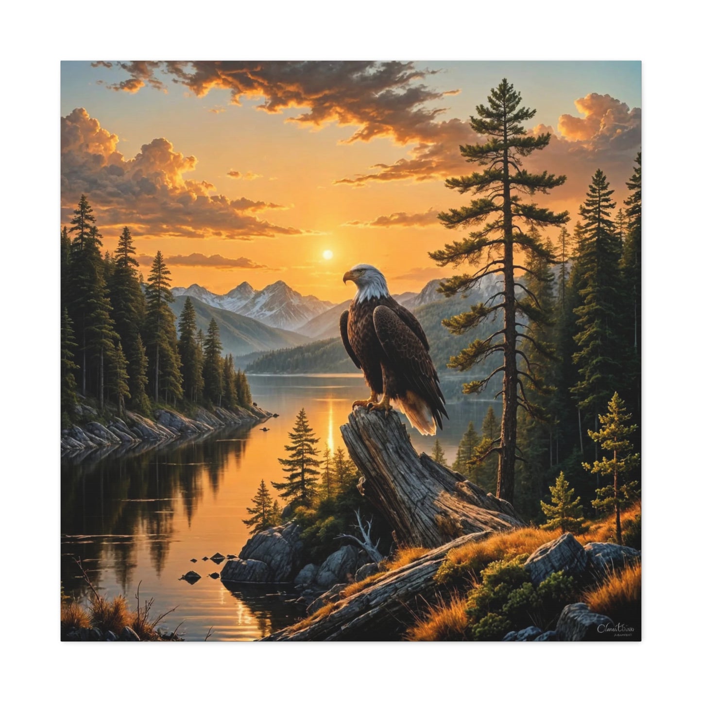 Canvas Print - Bald Eagle Wall Art