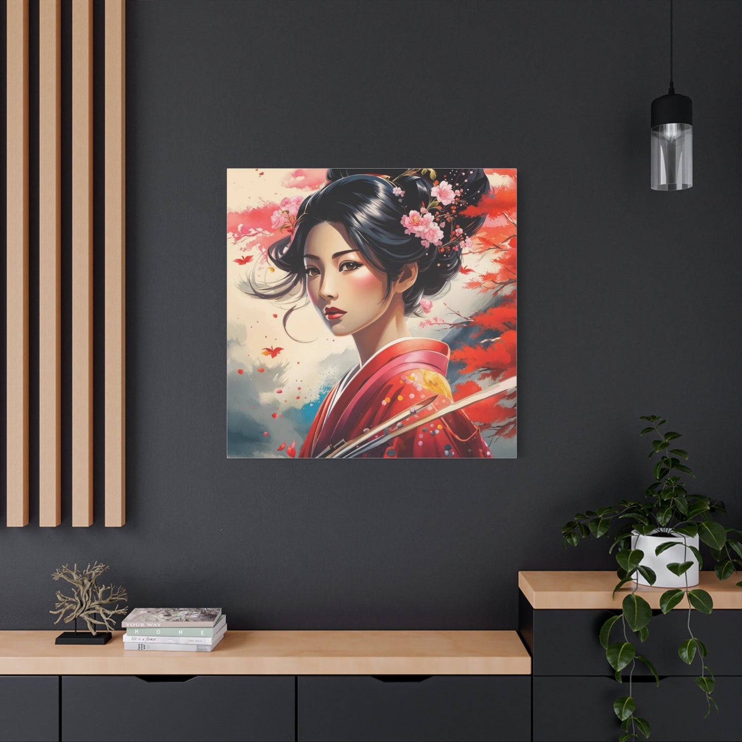 Beautiful Woman Asian Abstract Art