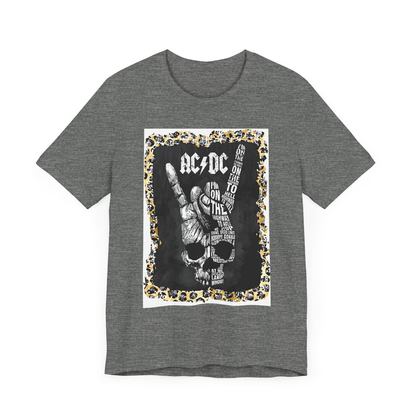 AC/DC Leopard Trim T-Shirt