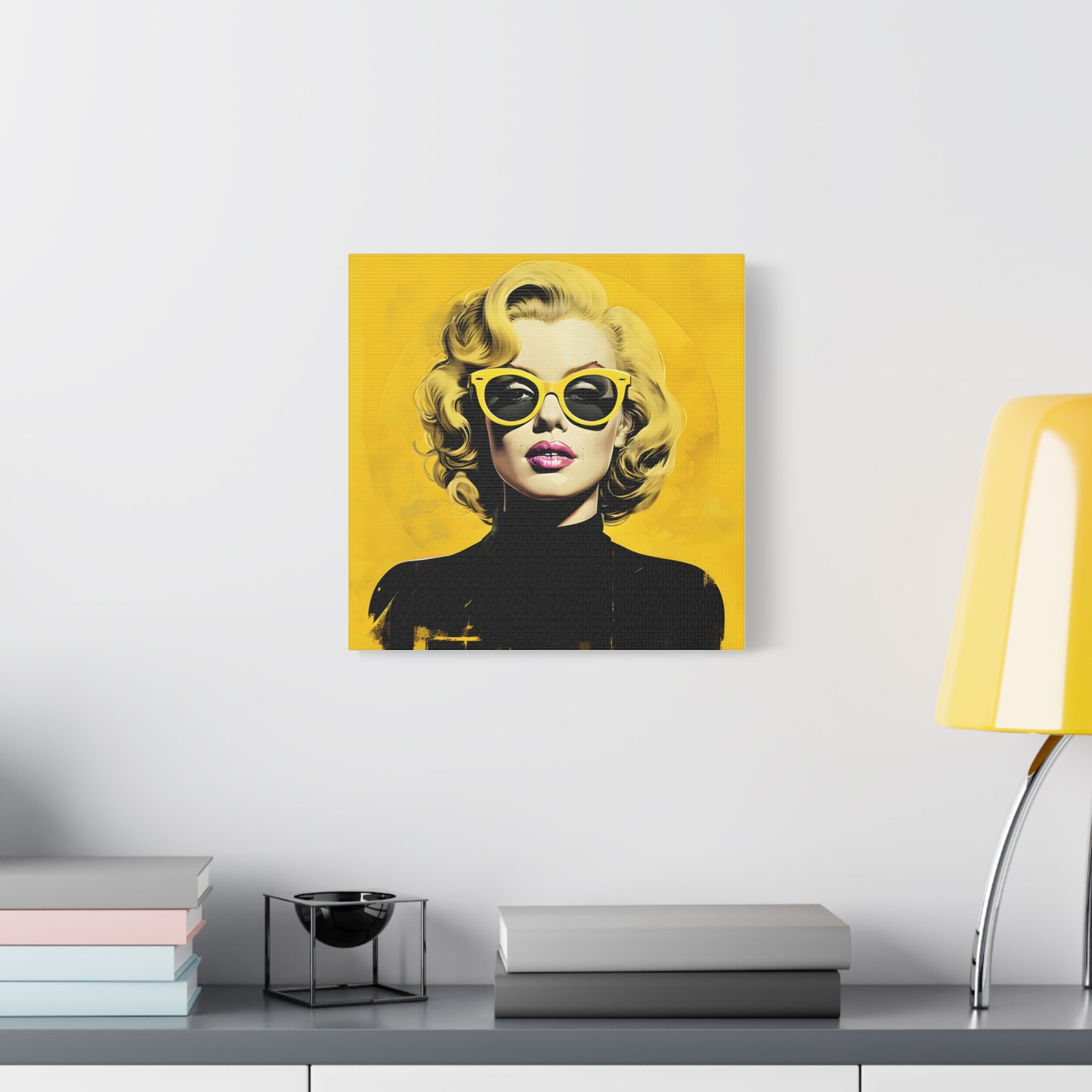 Canvas Print -Marilyn Monroe w Sunglasses Abstract Art 3