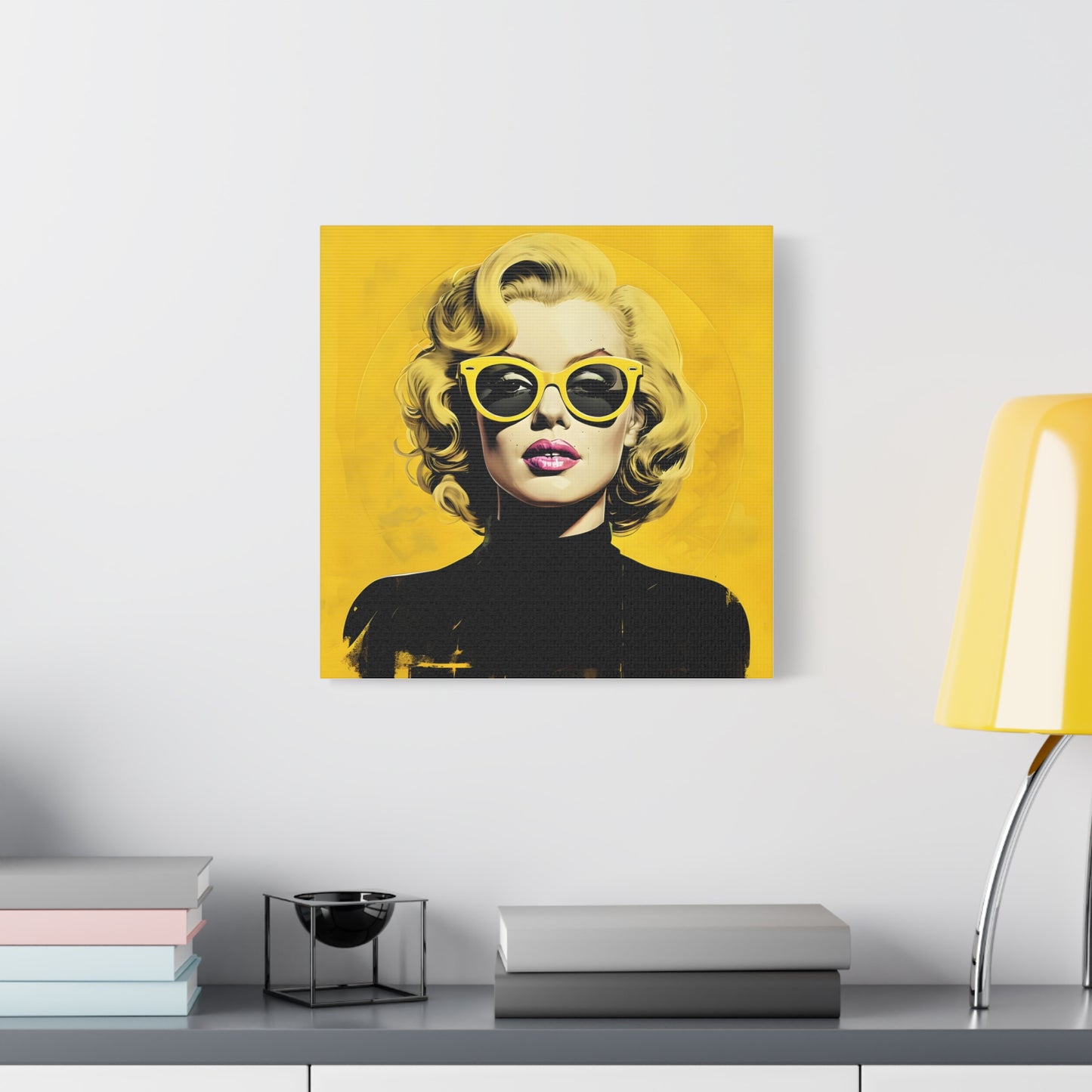 Canvas Print -Marilyn Monroe w Sunglasses Abstract Art 3