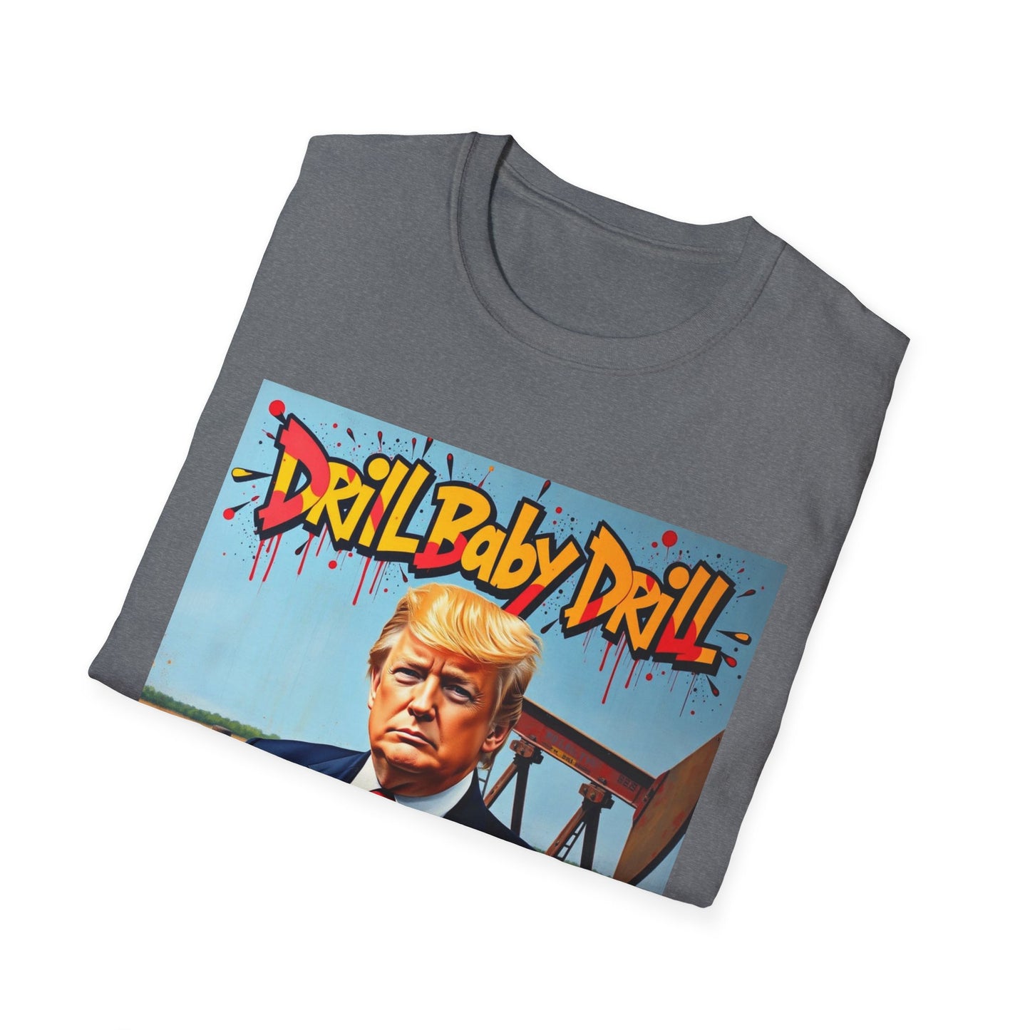 President Trump Drill Baby Drill Abstract T-Shirt