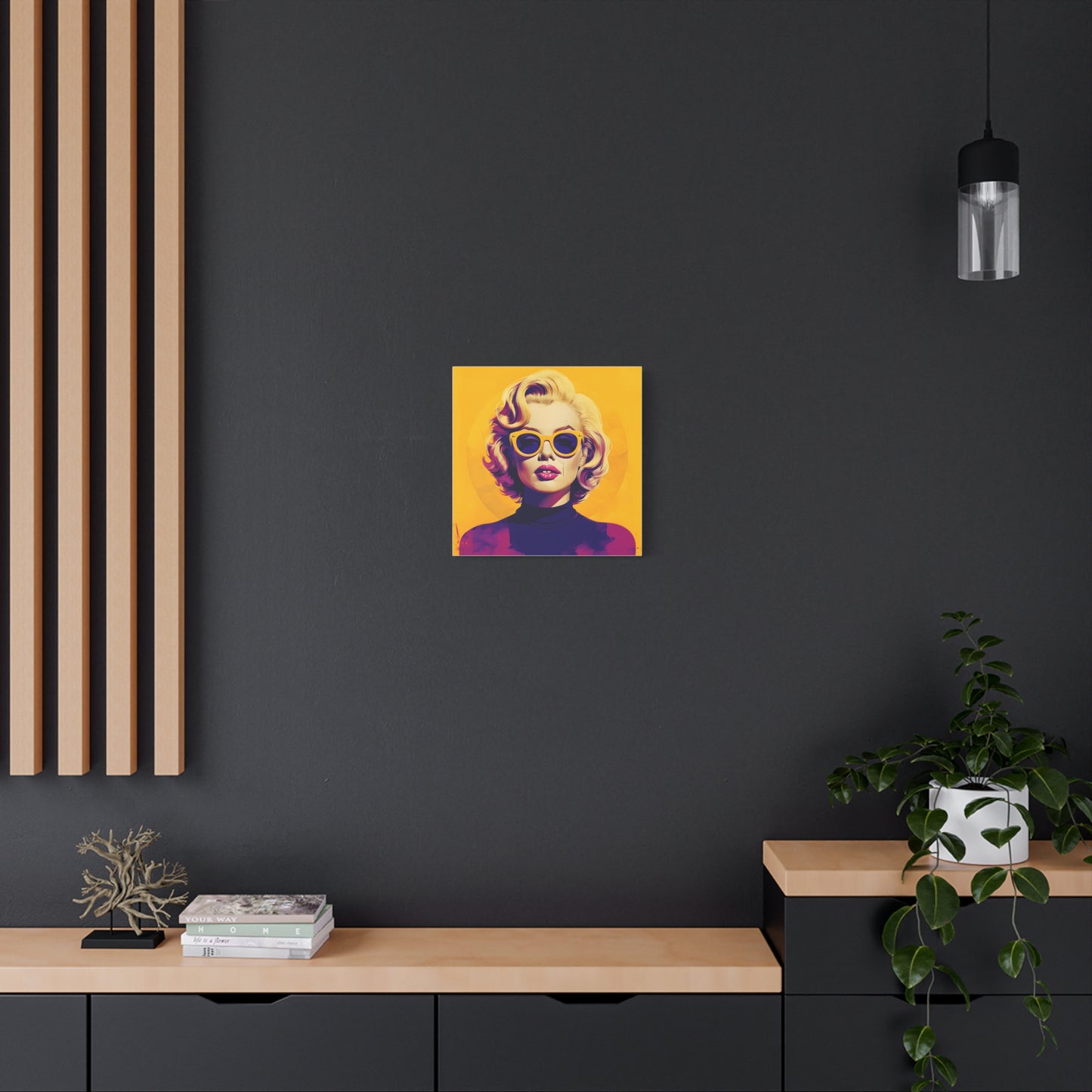 Canvas Print -Marilyn Monroe w Sunglasses Abstract Art 1