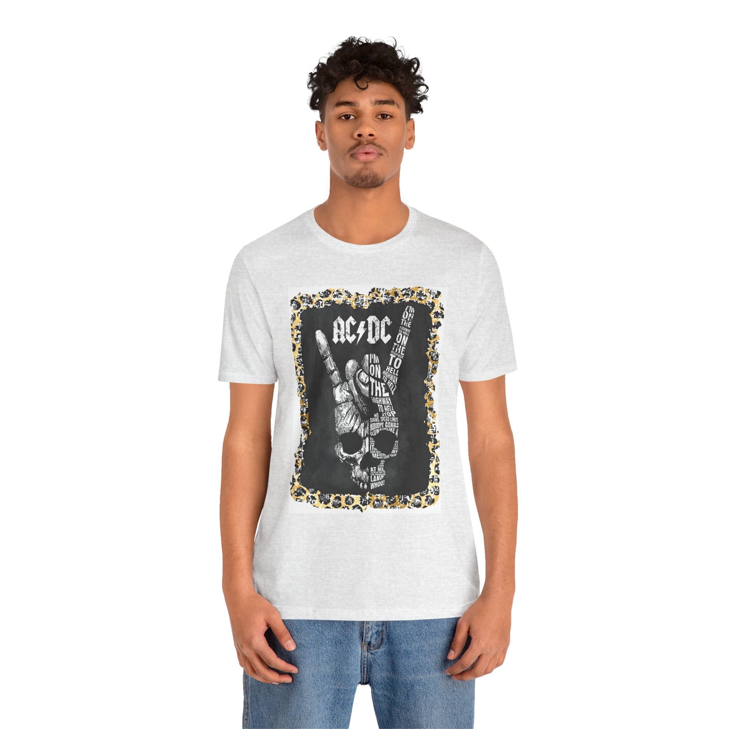 AC/DC Leopard Trim T-Shirt