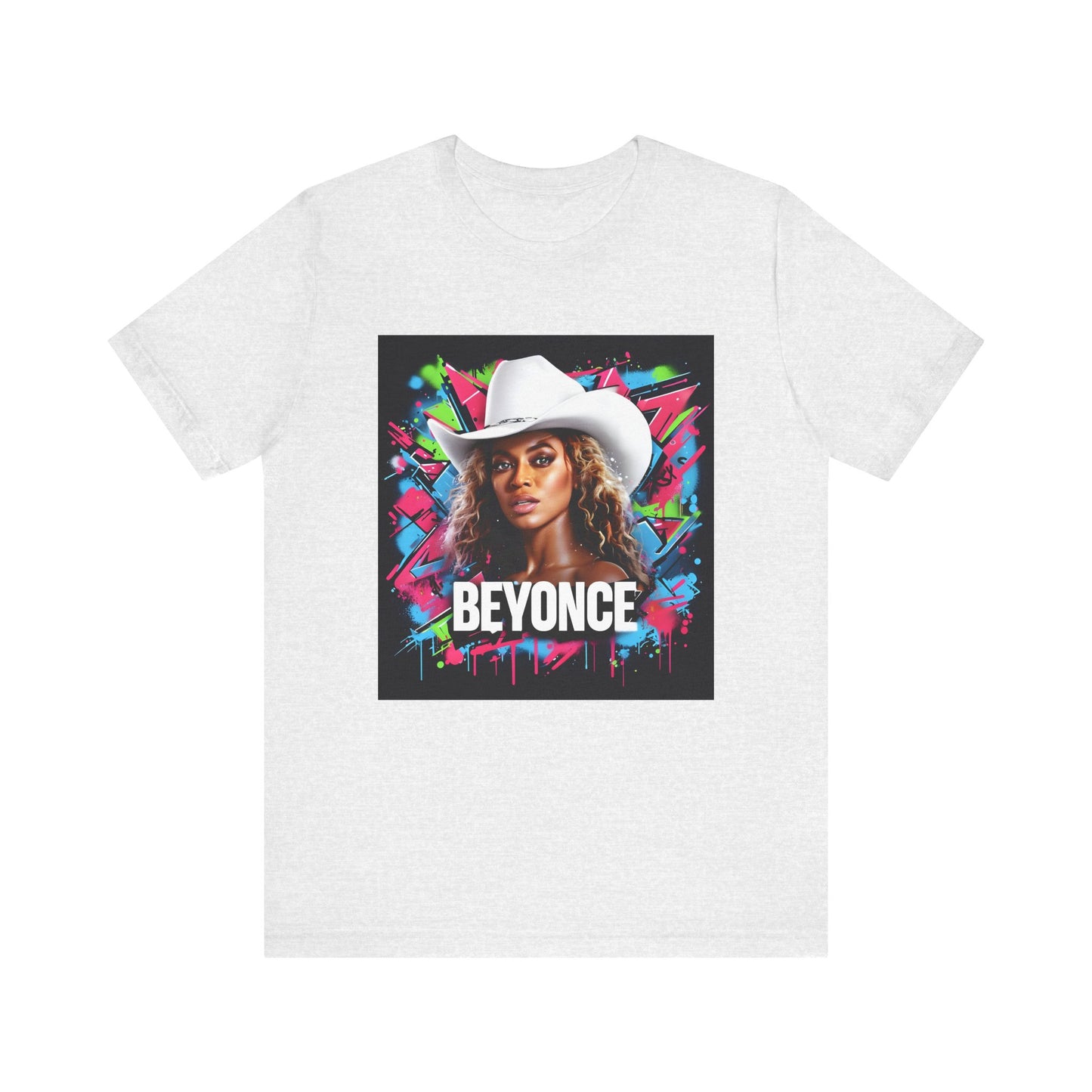 Beyonce W Cowboy Hat Graffiti Music Tee