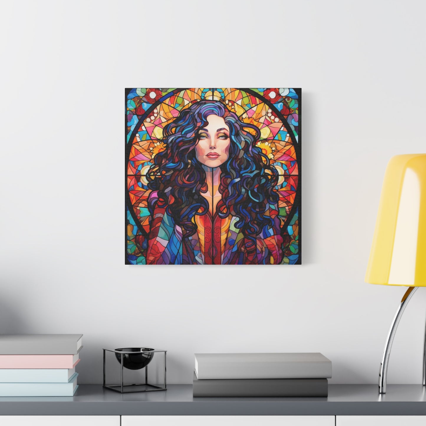 Canvas Print -Cher Stained Glass Wall Art