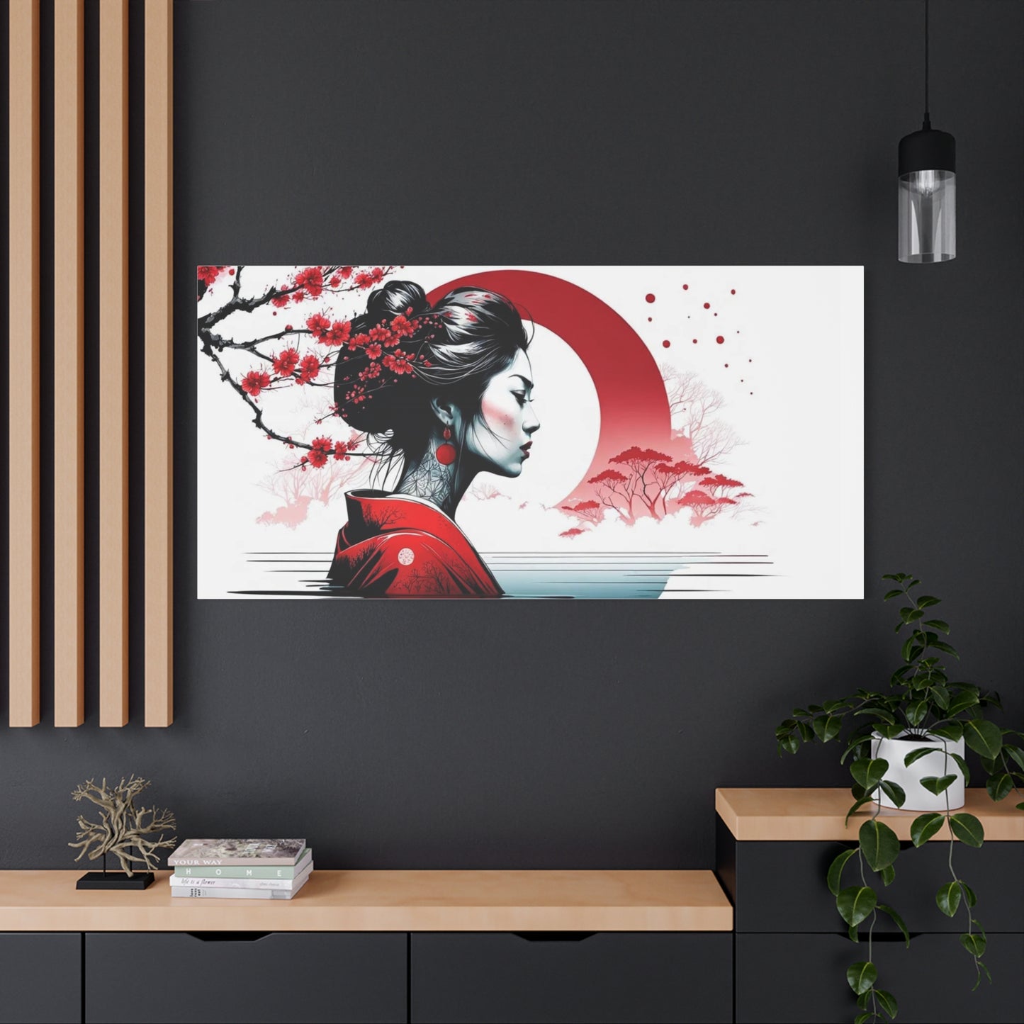 Lady in the Water Asian Abstract Art