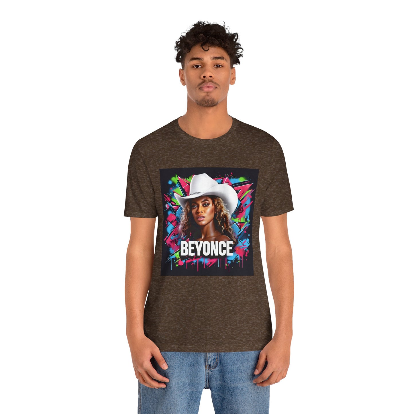 Beyonce W Cowboy Hat Graffiti Music Tee