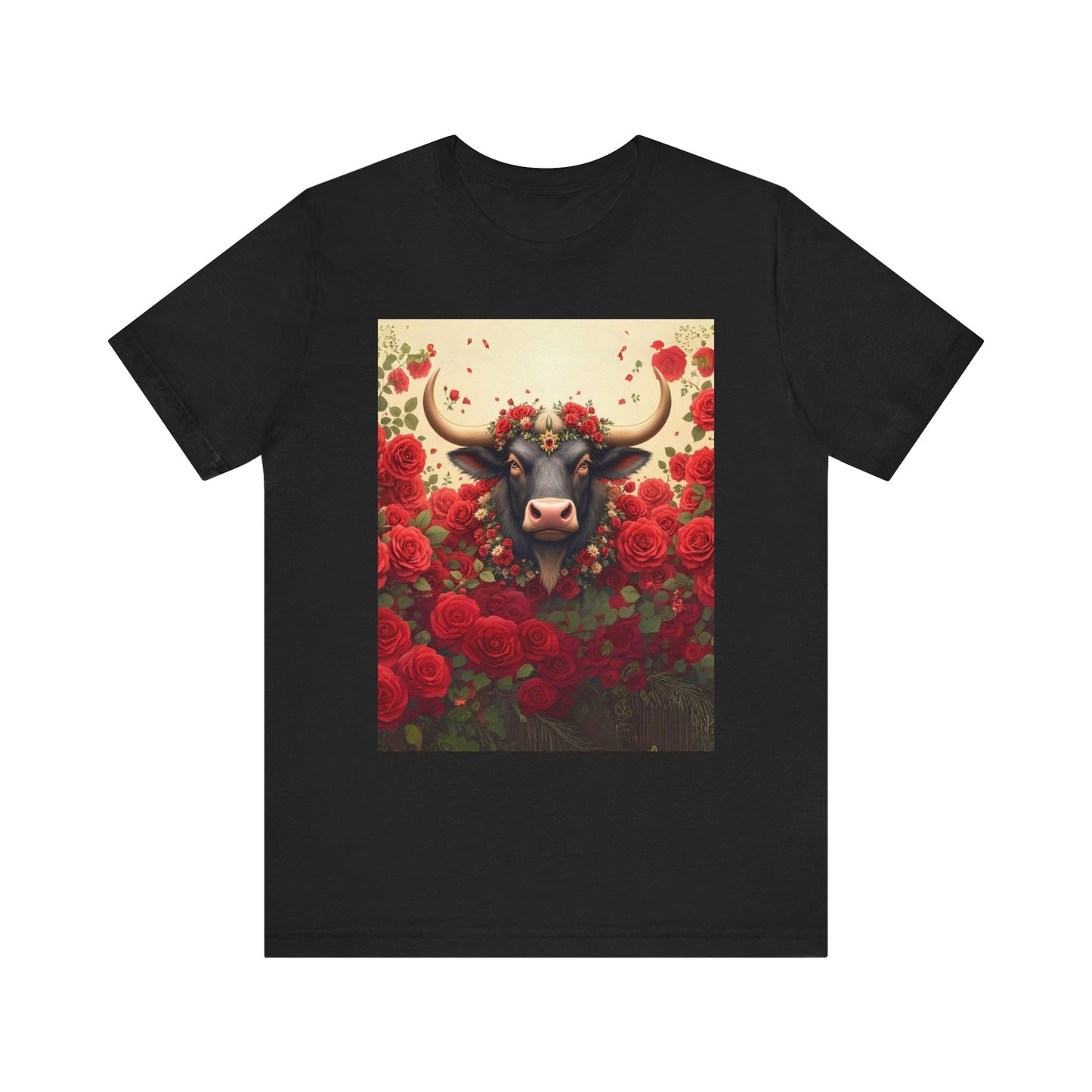 Red Rose Cow Tee