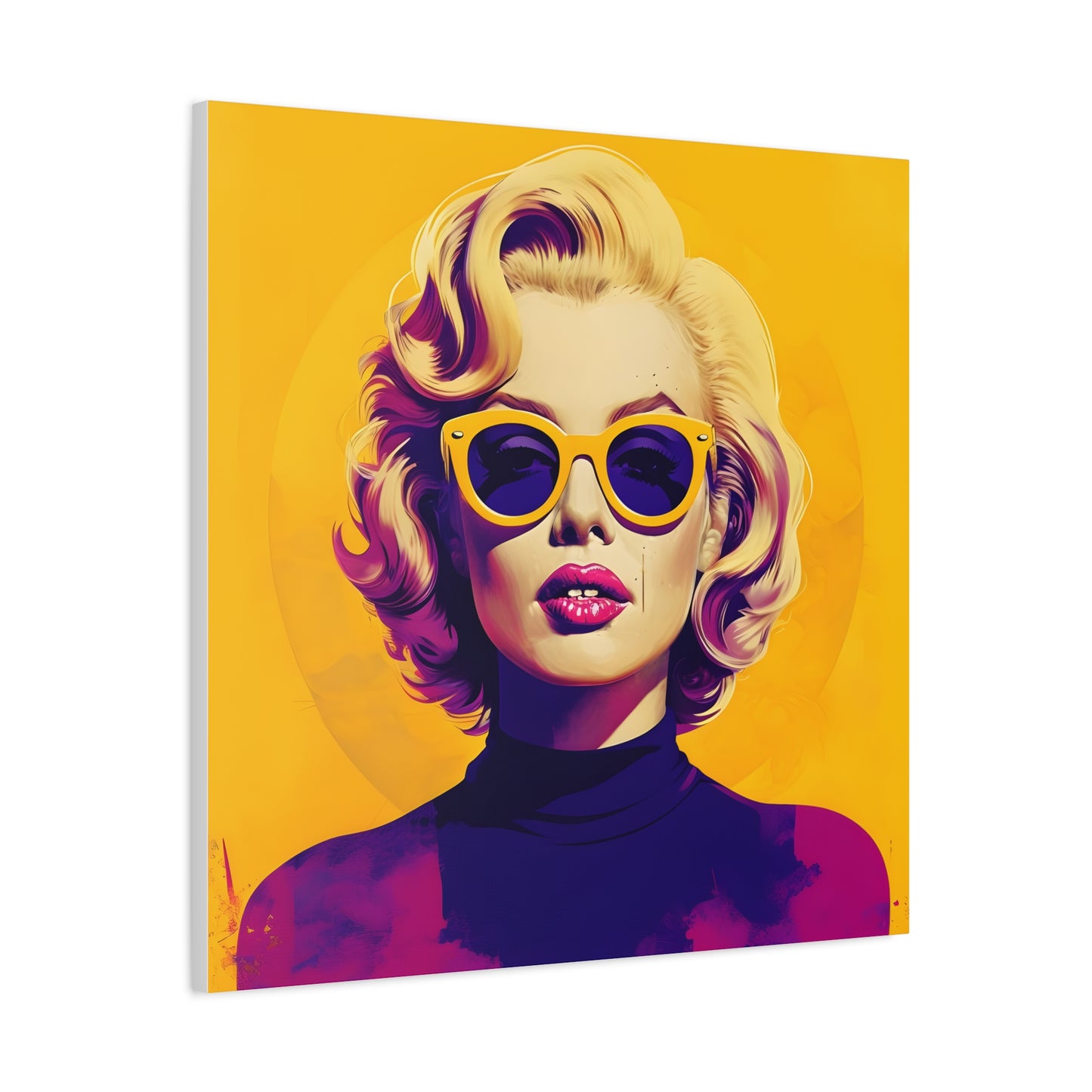 Canvas Print -Marilyn Monroe w Sunglasses Abstract Art 1