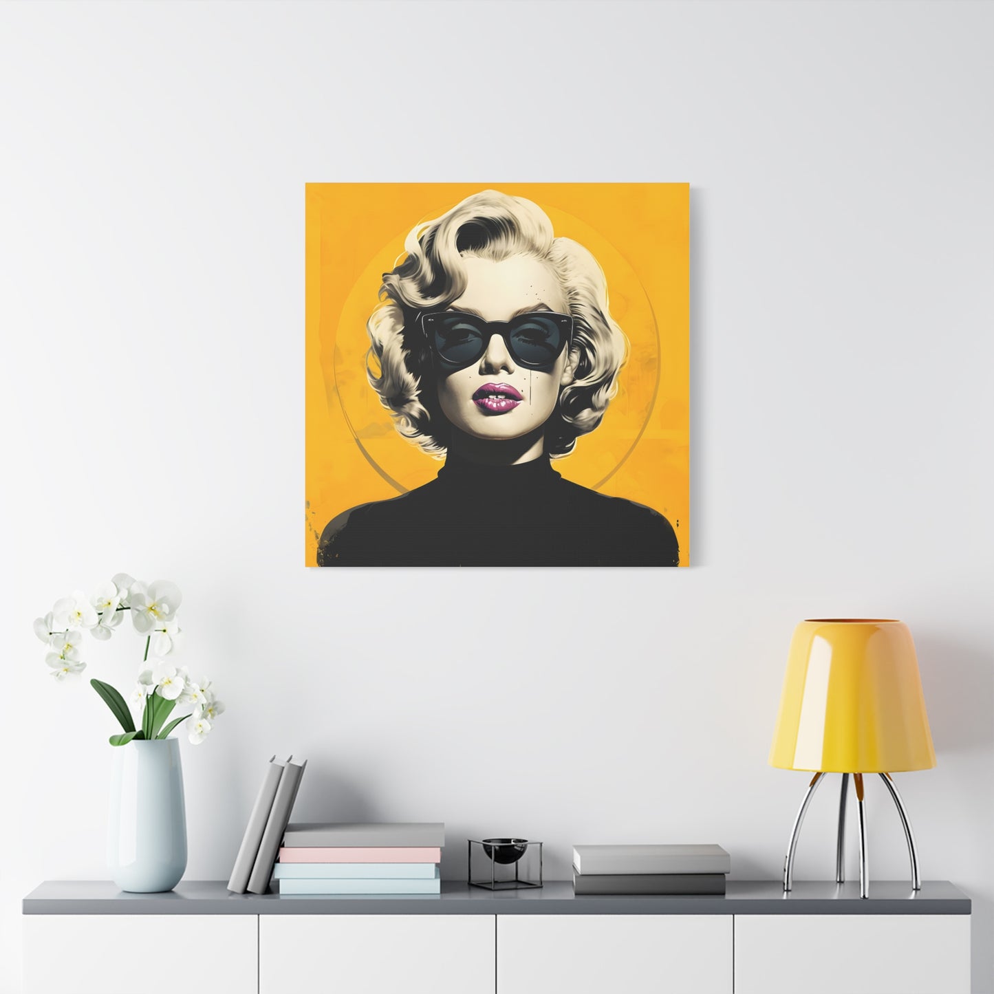 Canvas Print -Marilyn Monroe w Sunglasses Abstract Art