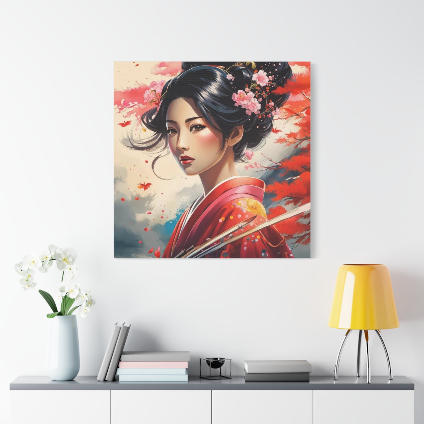 Beautiful Woman Asian Abstract Art