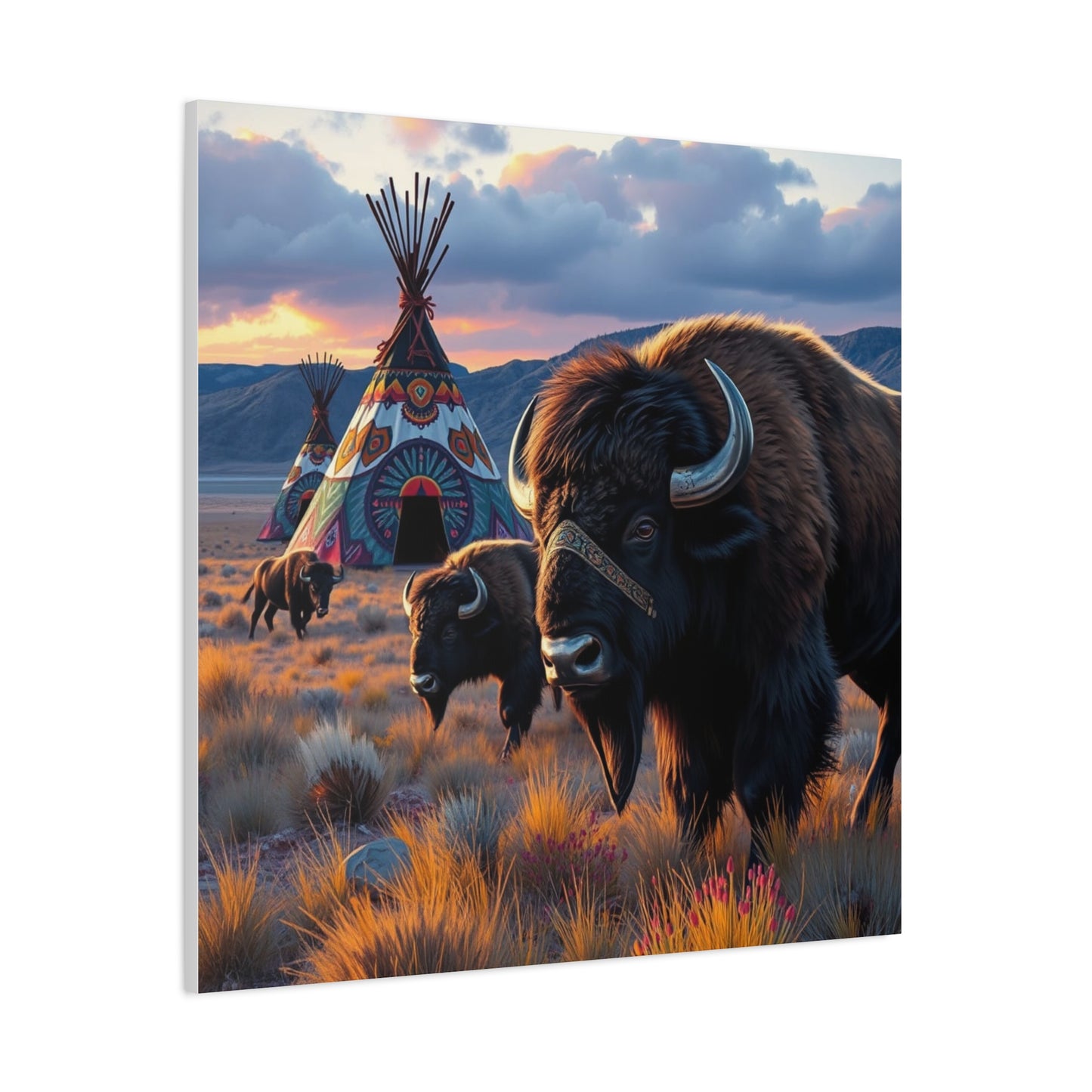 Canvas Print -Majestic Buffalo Wall Art