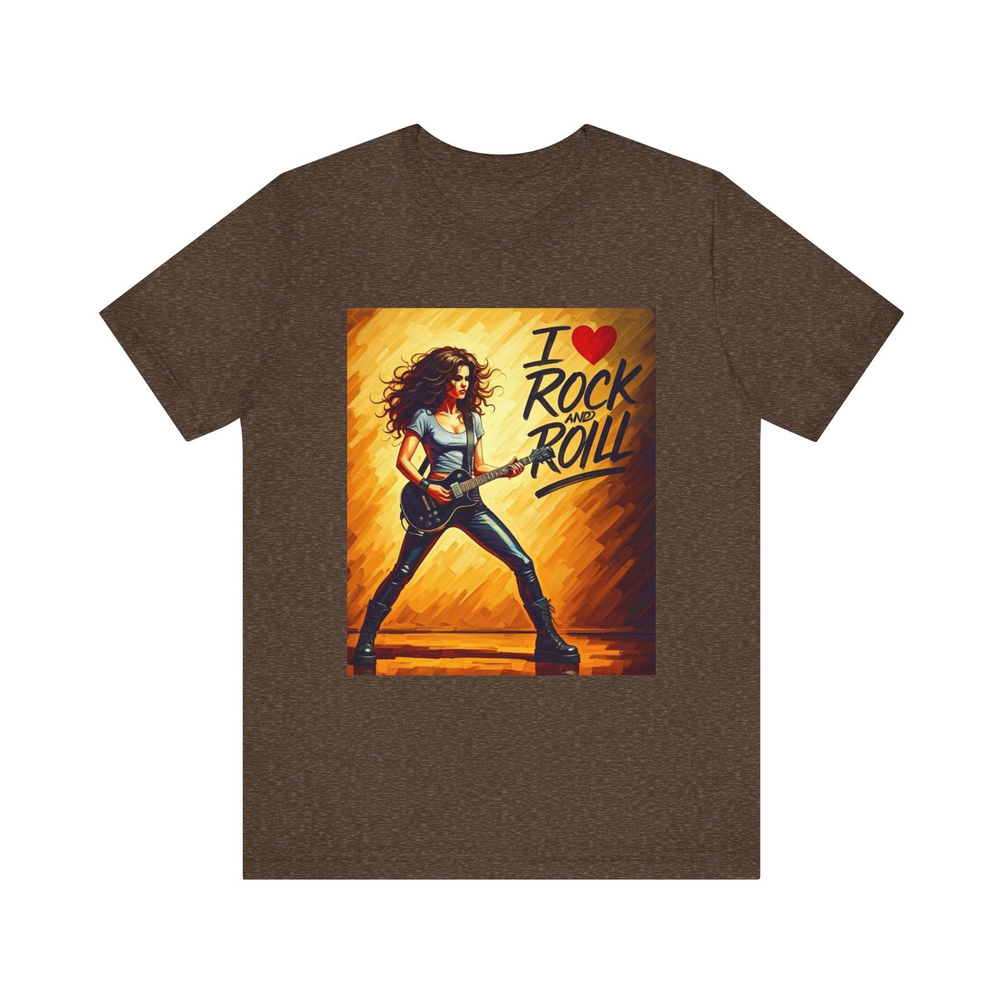 I Love Rock and Roll  Abstract T-Shirt