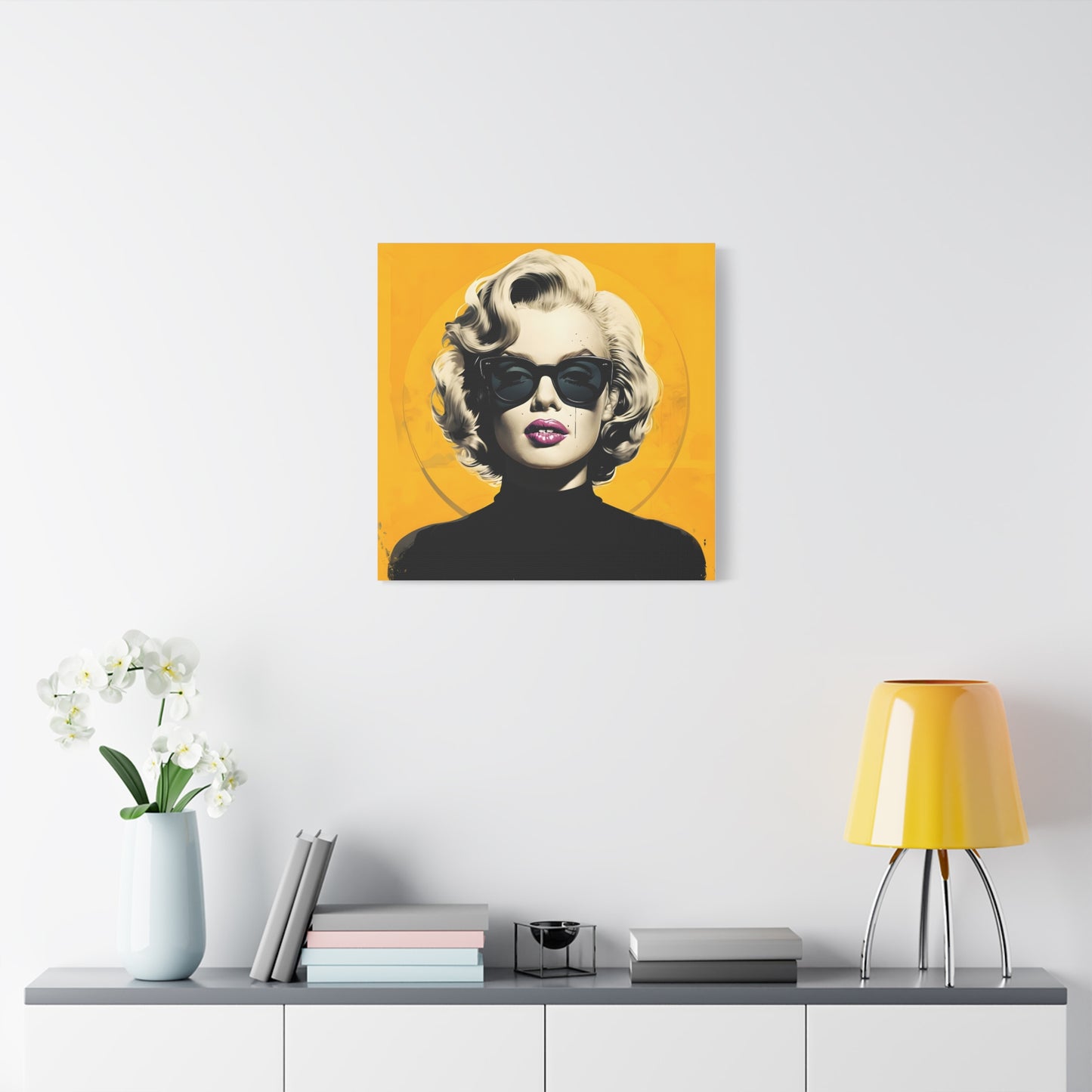 Canvas Print -Marilyn Monroe w Sunglasses Abstract Art