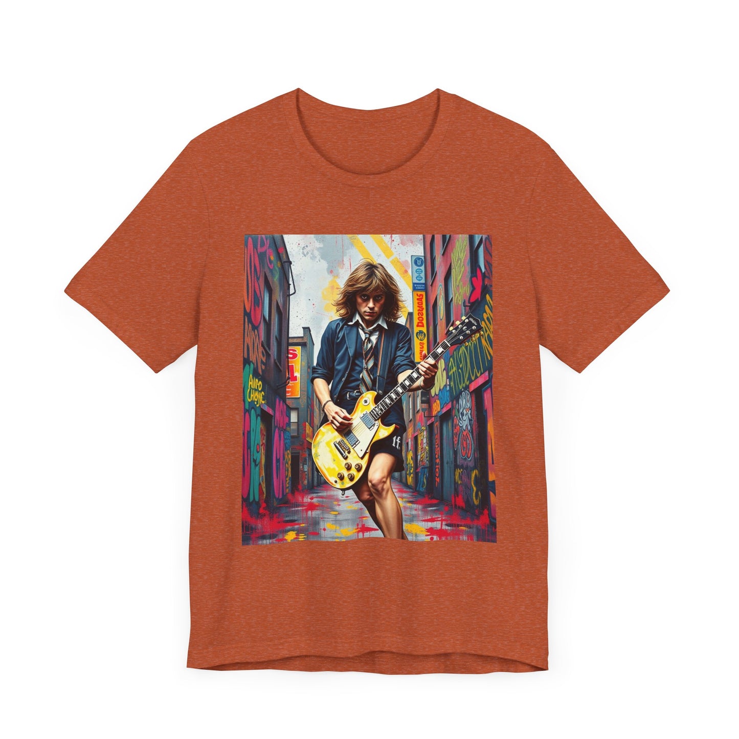 Angus Young AC/DC Abstract T-Shirt