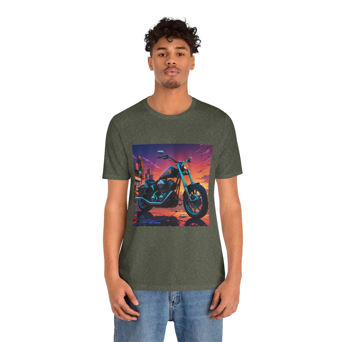 Chopper Abstract Background Tee