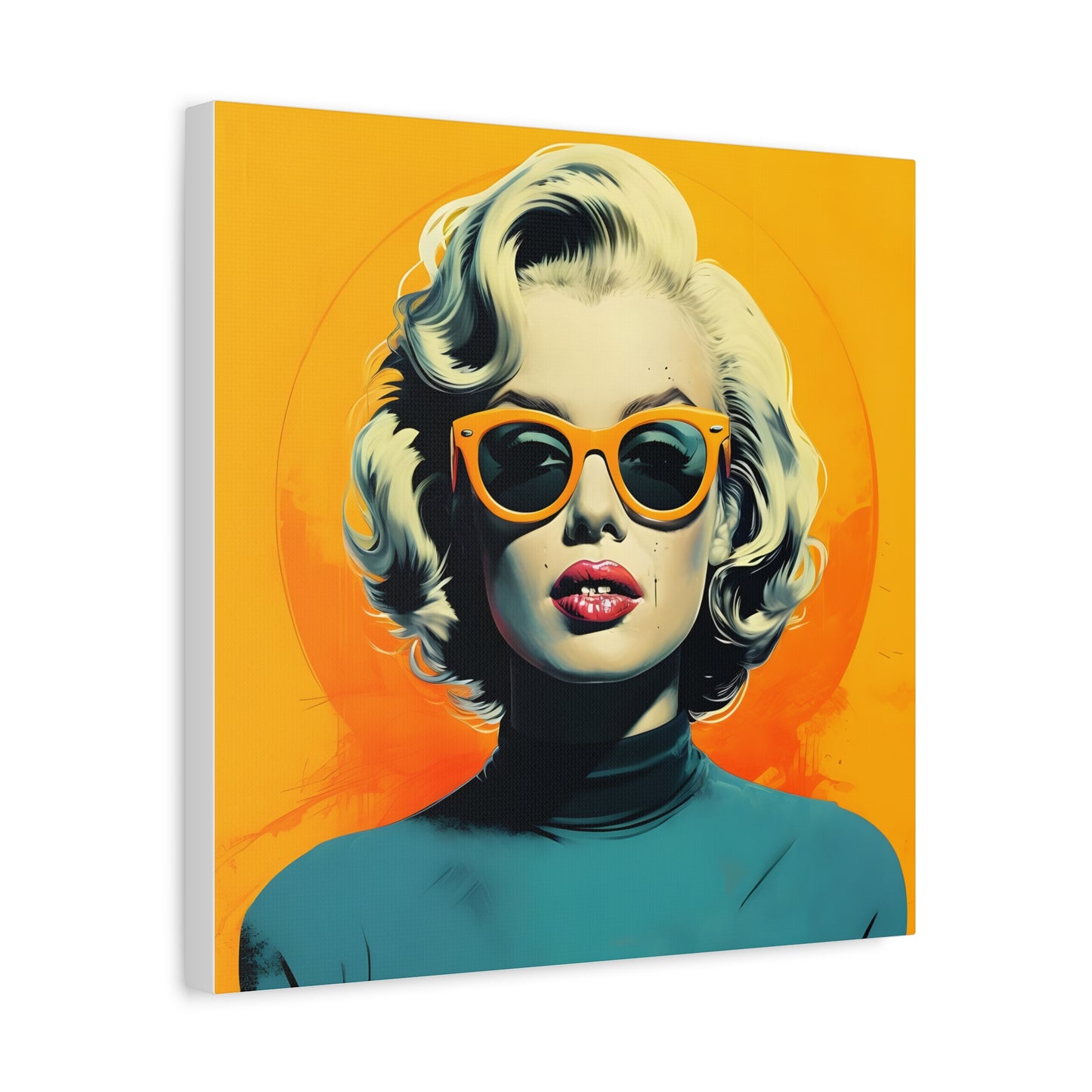 Canvas Print -Marilyn Monroe w Sunglasses Abstract Art 2