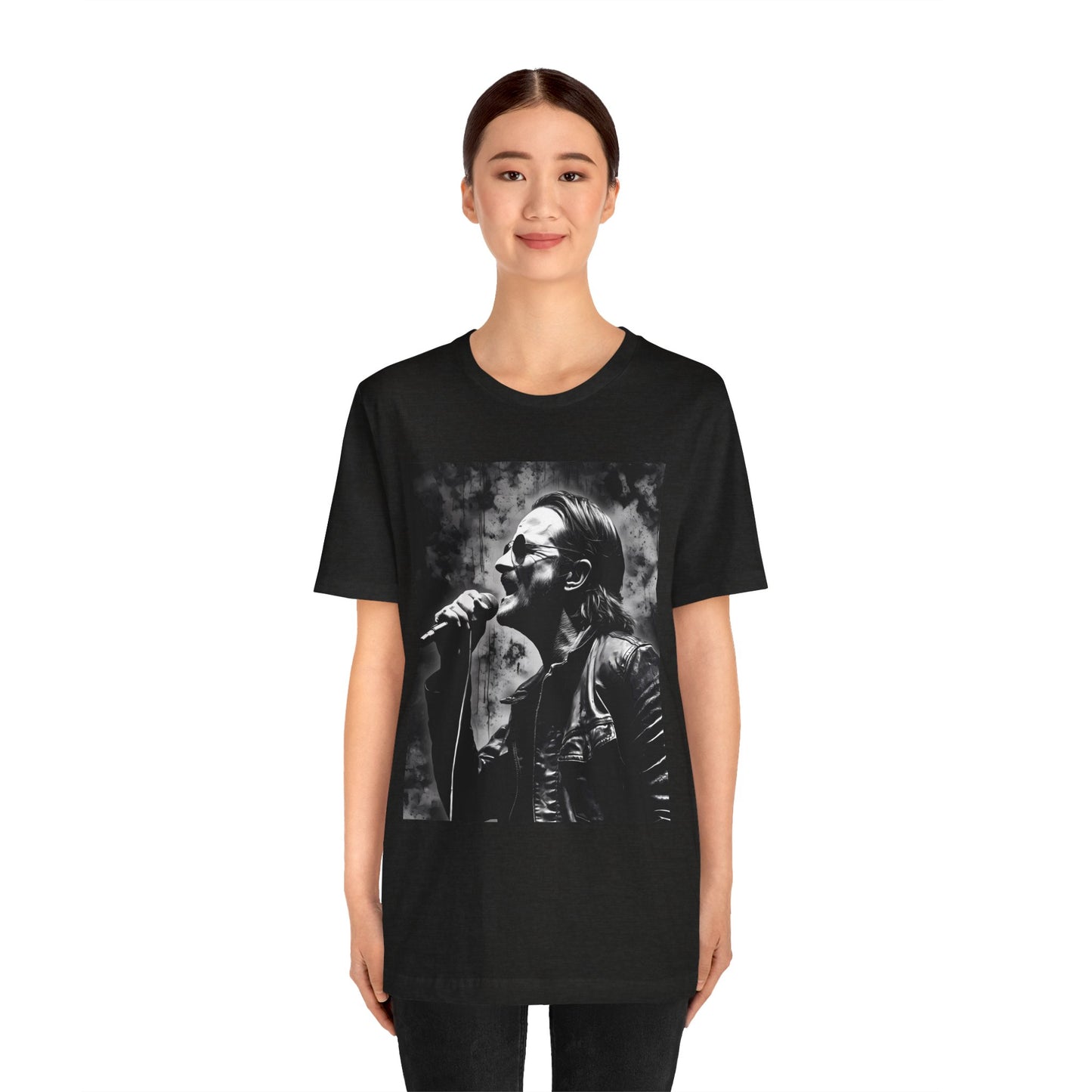 Unisex Rock T-Shirt Bono Design Tee