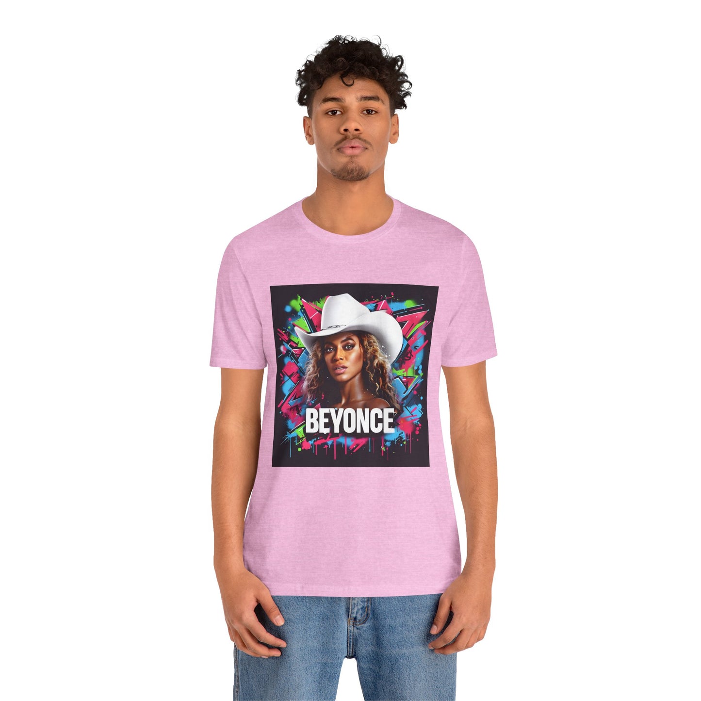 Beyonce W Cowboy Hat Graffiti Music Tee