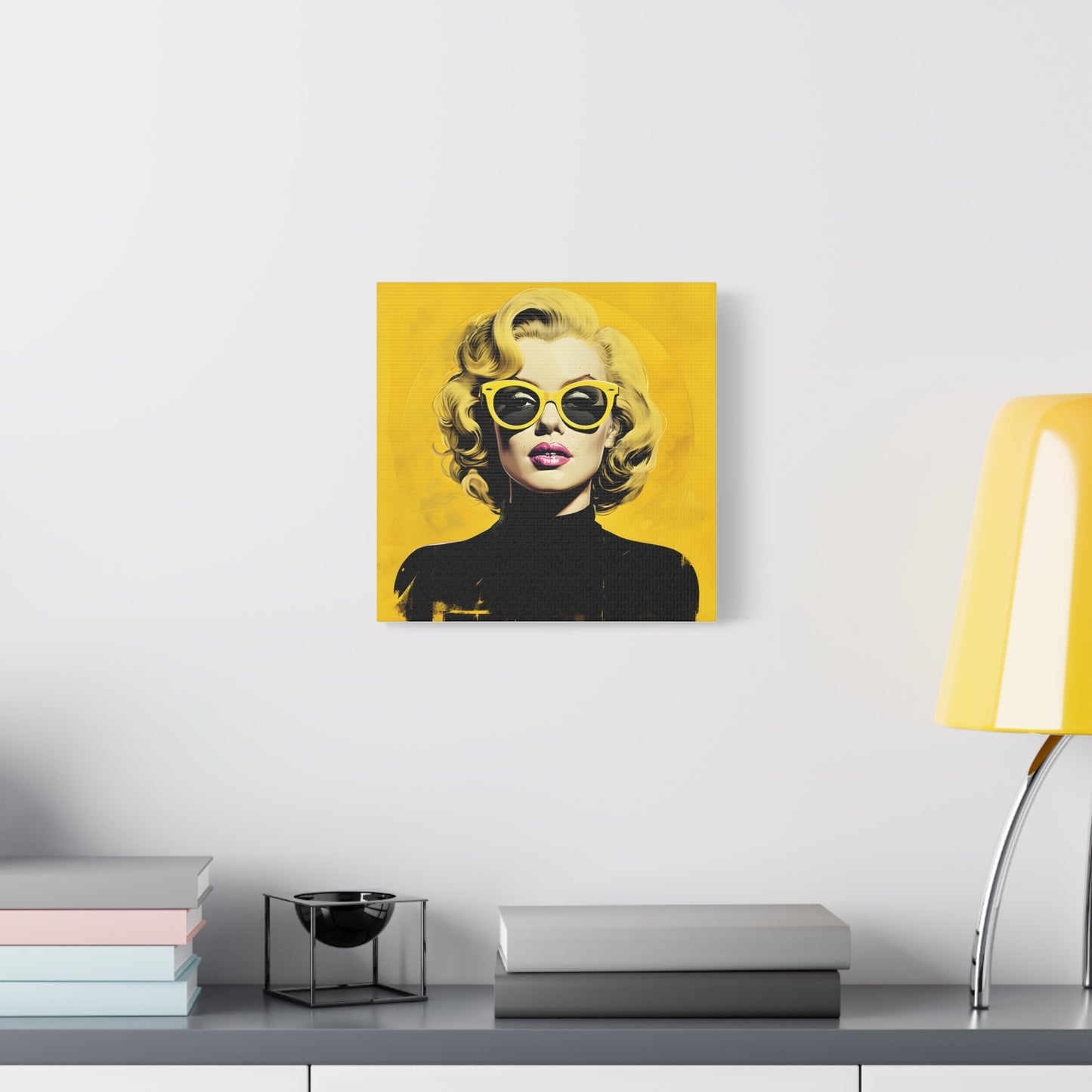 Canvas Print -Marilyn Monroe w Sunglasses Abstract Art 3