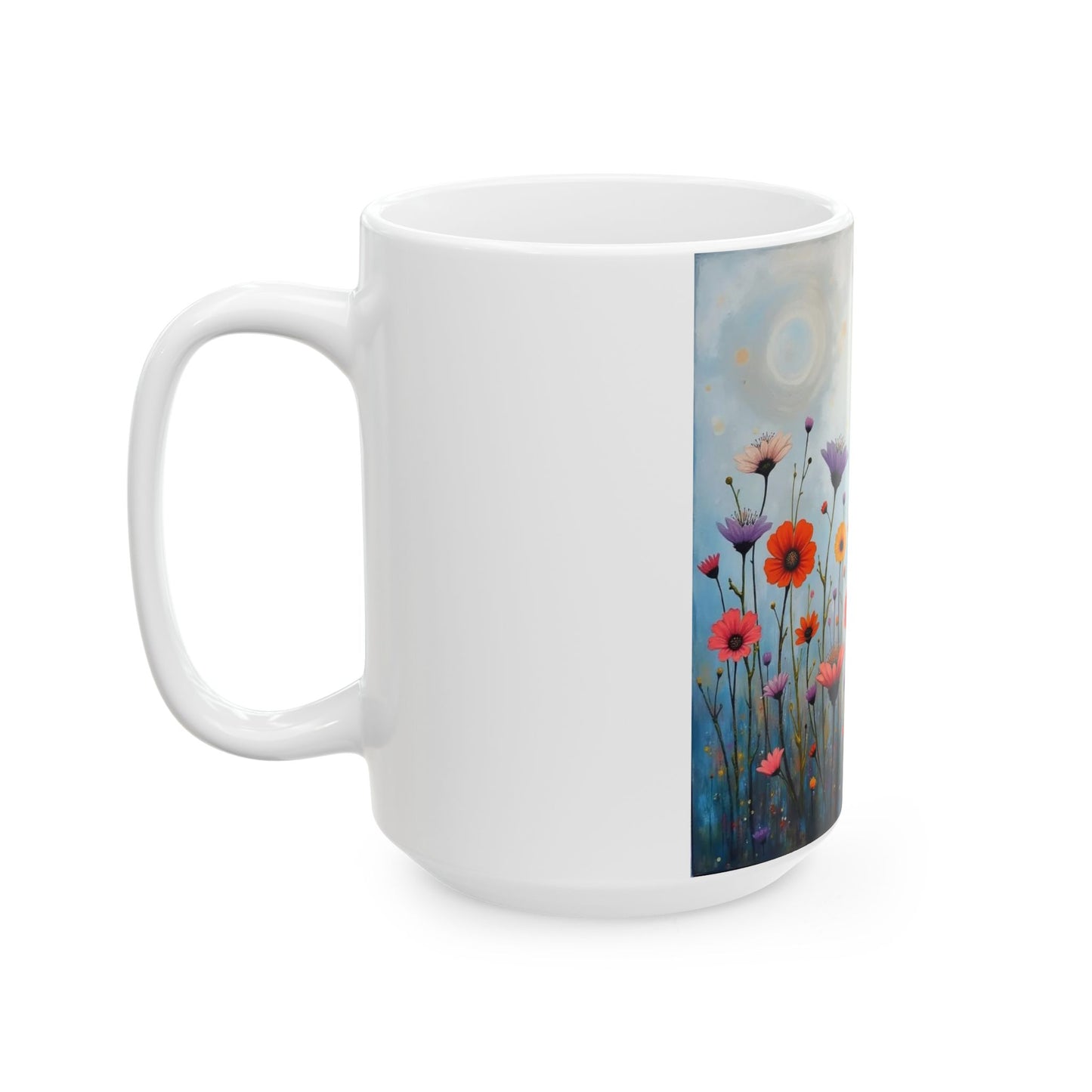 Pretty Flowers Ceramic Mug (11oz, 15oz)