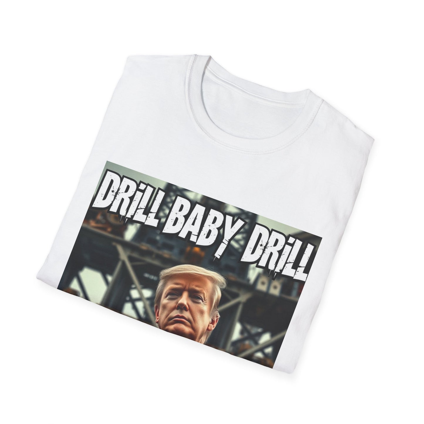 President Trump Drill Baby Drill Abstract T-Shirt