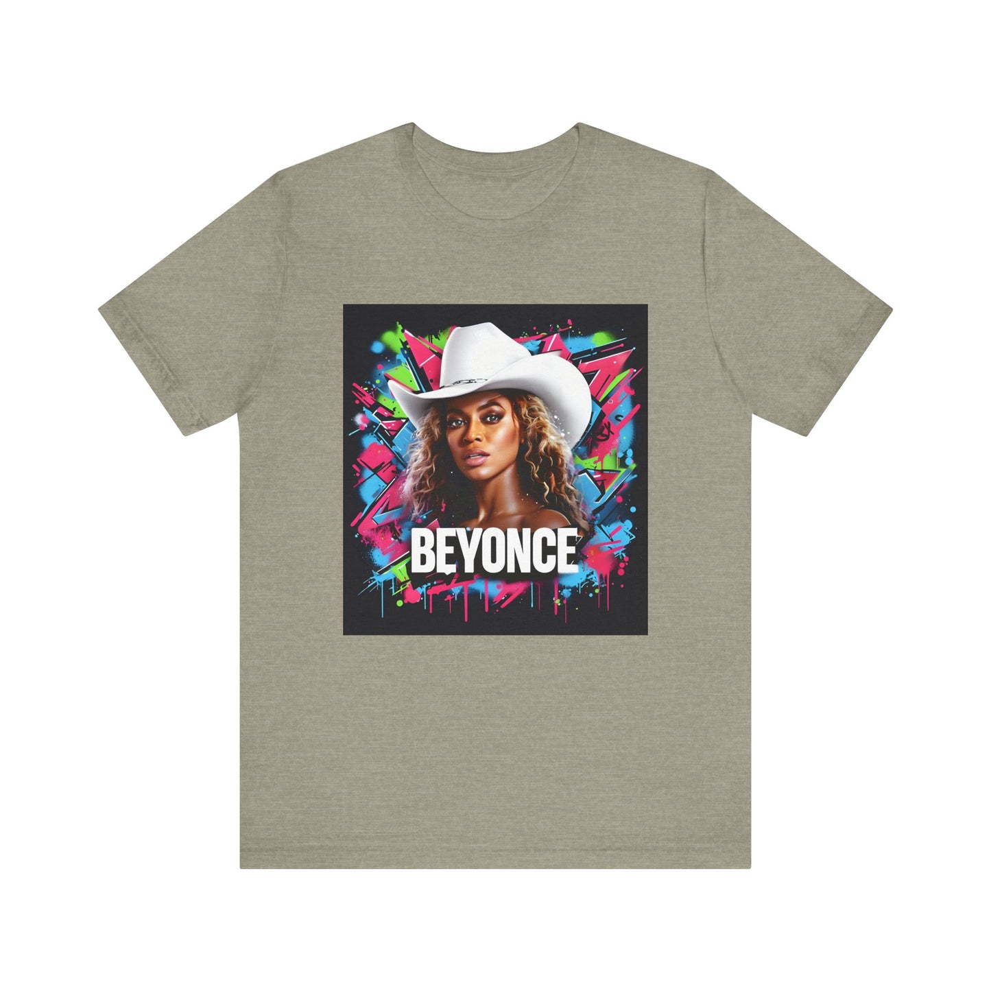 Beyonce W Cowboy Hat Graffiti Music Tee