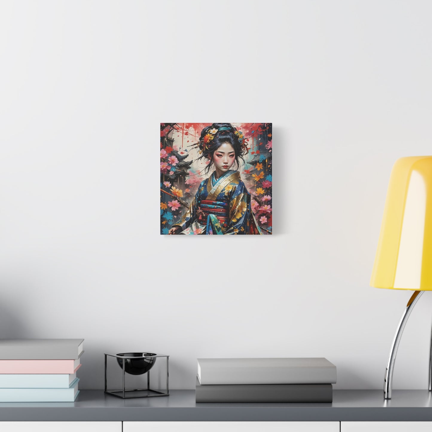 Beautiful Geisha Asian Abstract Art