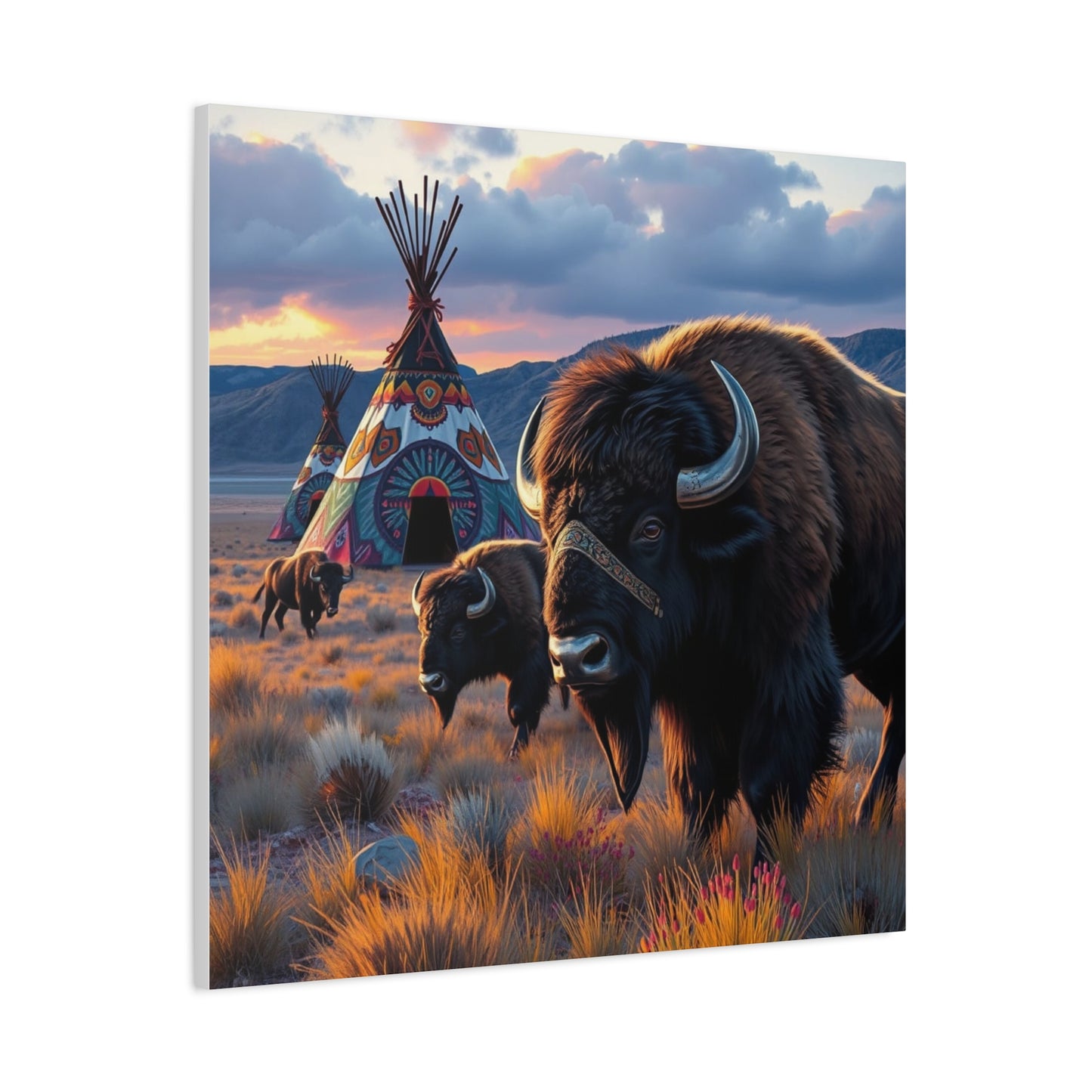 Canvas Print -Majestic Buffalo Wall Art