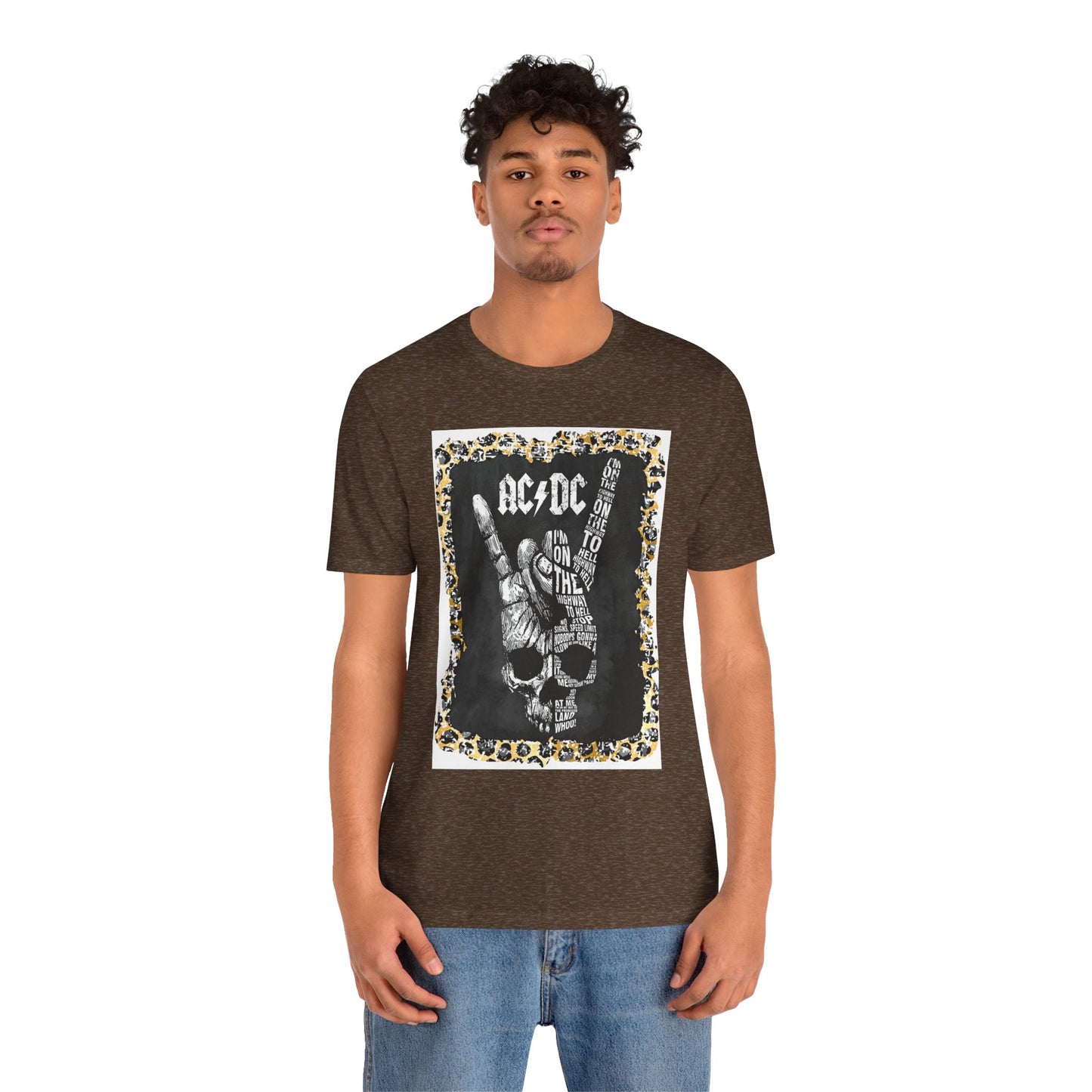 AC/DC Leopard Trim T-Shirt