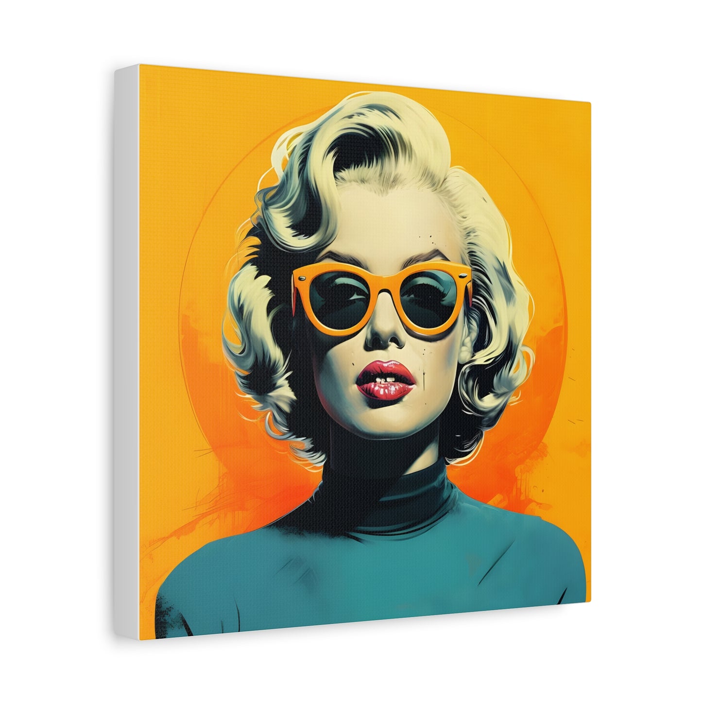 Canvas Print -Marilyn Monroe w Sunglasses Abstract Art 2