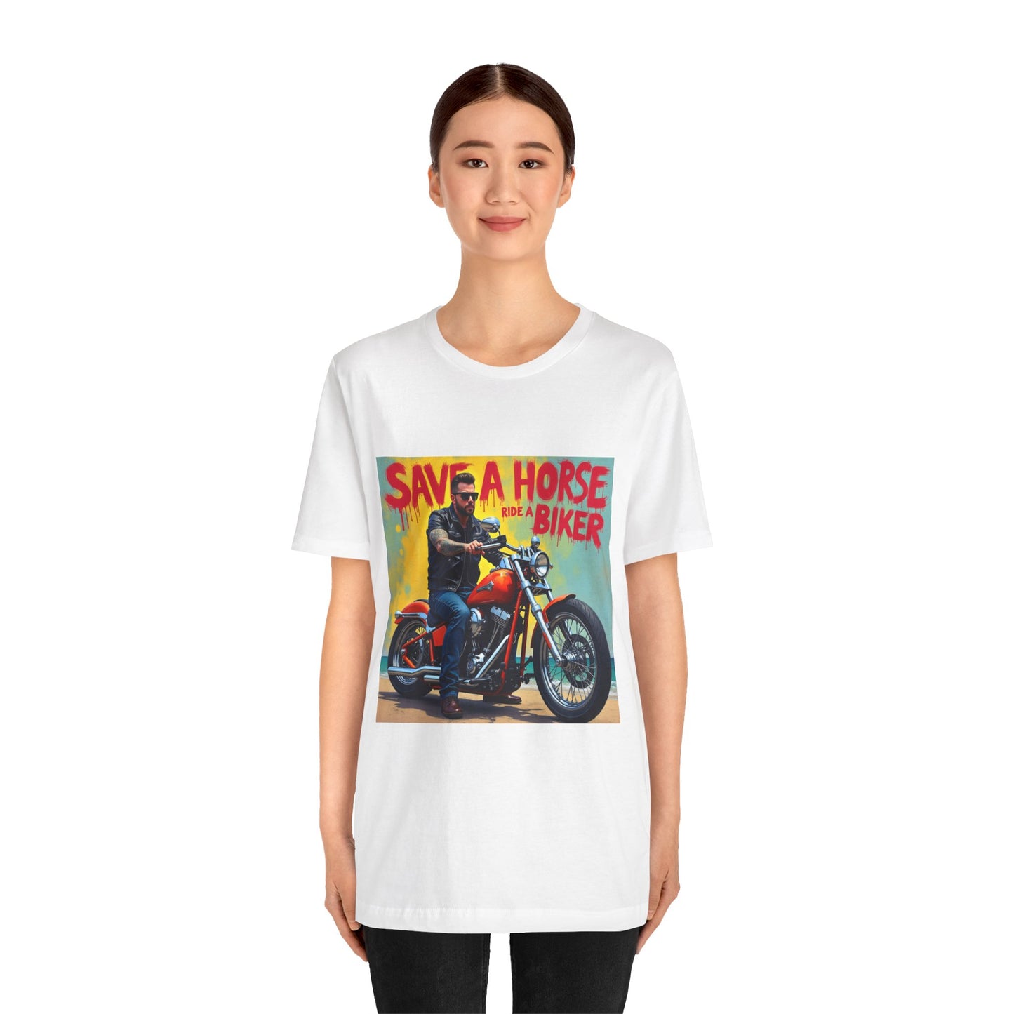 Save a Horse Ride a Biker Tee 2