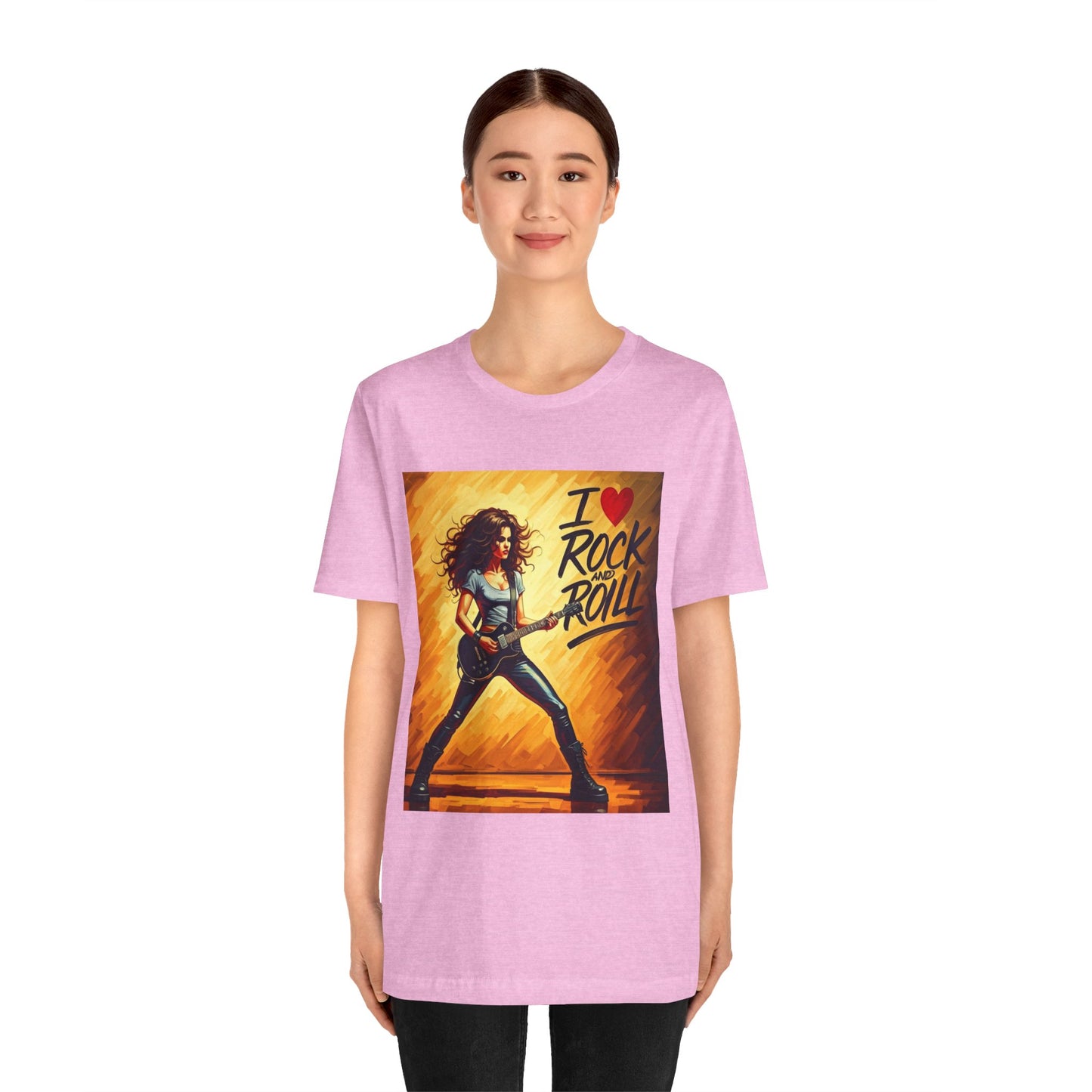 I Love Rock and Roll  Abstract T-Shirt